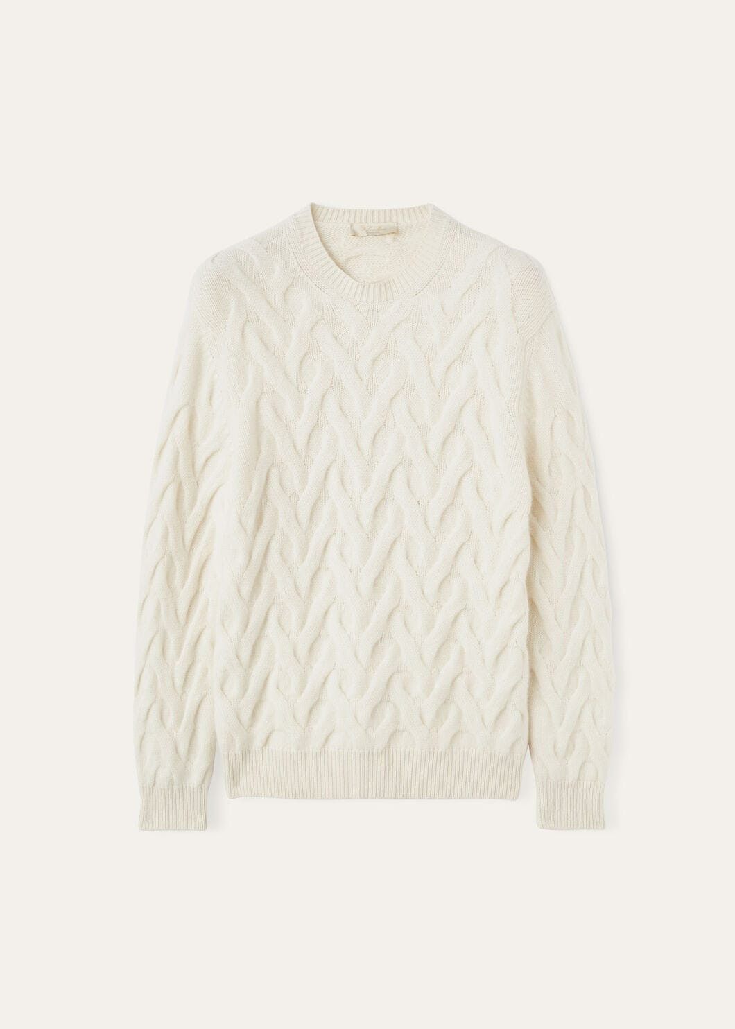 Loro Piana o1w1db10725 FAO4514 Cocooning Crewneck Sweater in White Size US S / EU 44-46 / 1 - 1 Thumbnail