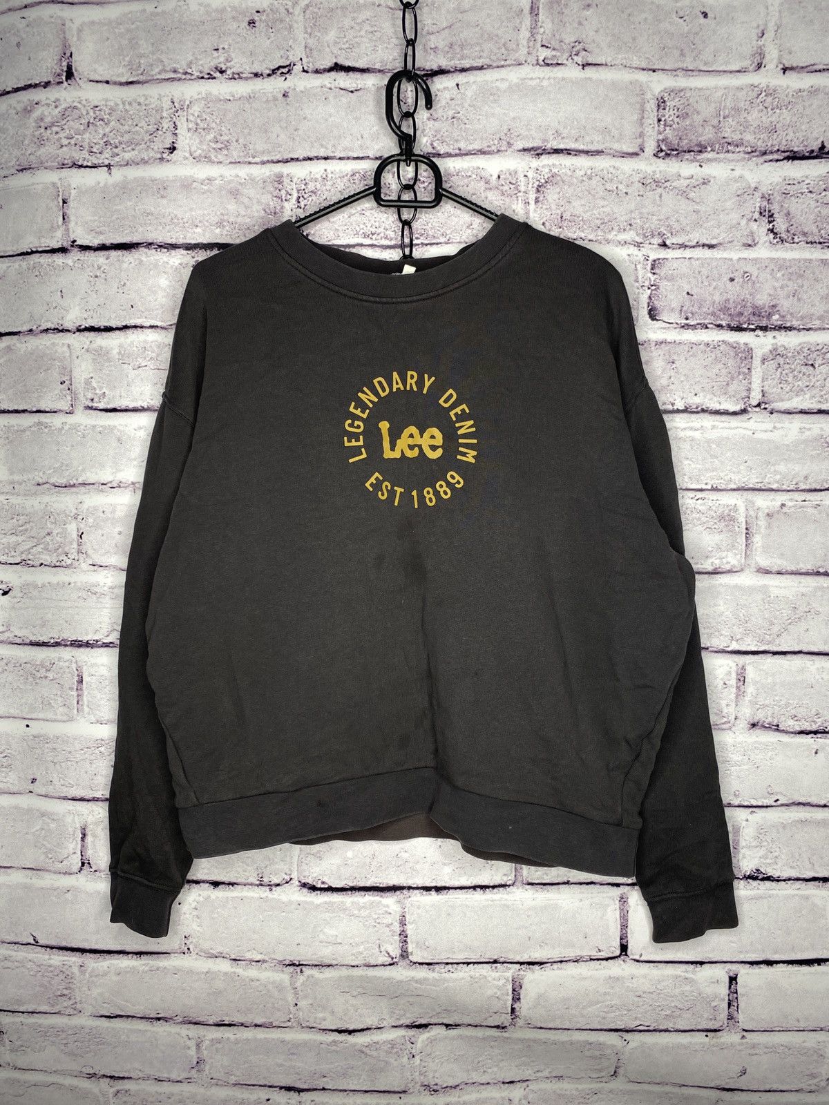 Lee Womens vintage Lee sweatshirt big logo street wear y2k Size S / US 4 / IT 40 - 1 Thumbnail