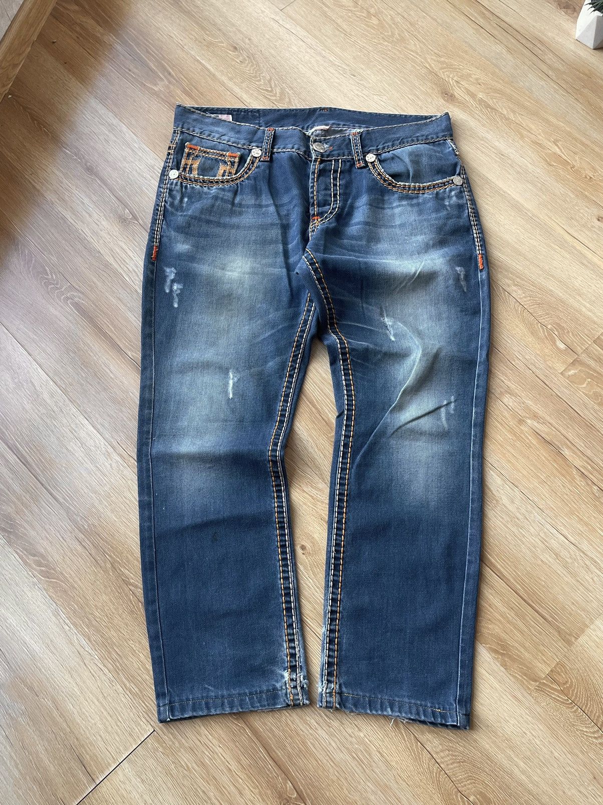 True Religion Vintage True Religion Distressed Denim Jeans Size US 38 / EU 54 - 4 Thumbnail