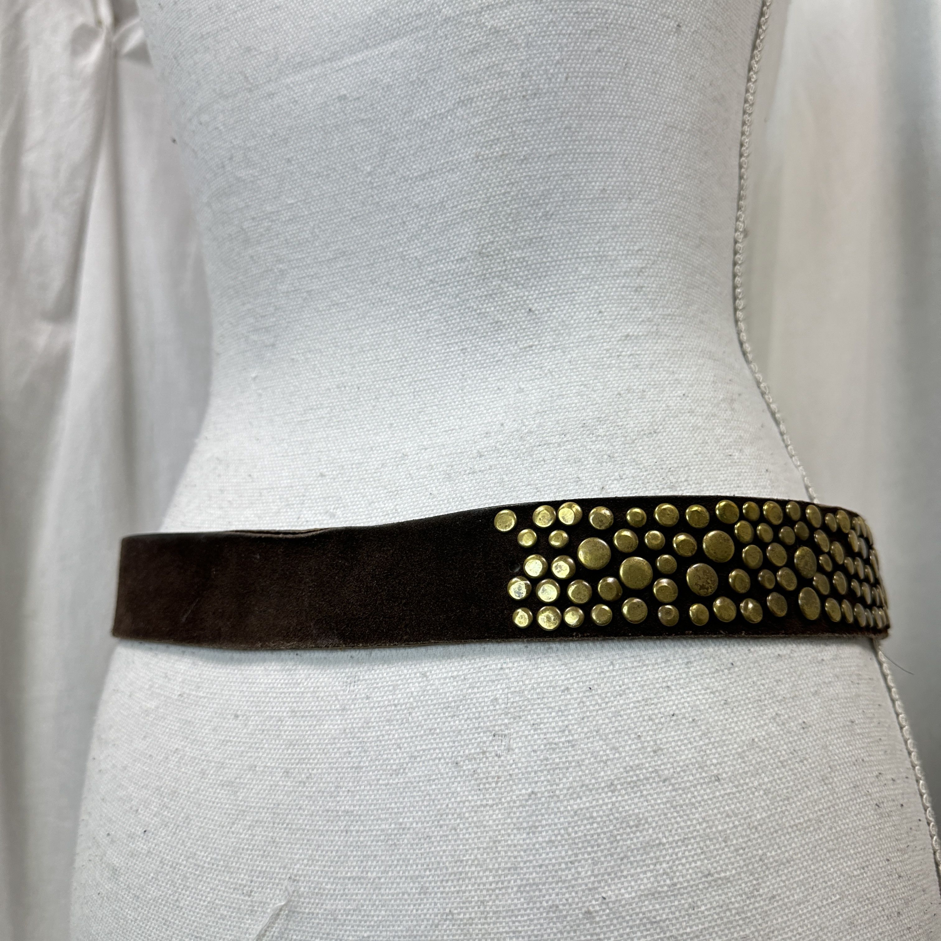Vintage Vintage Avant Garde Grunge Studded Belt Y2K Size ONE SIZE - 7 Thumbnail