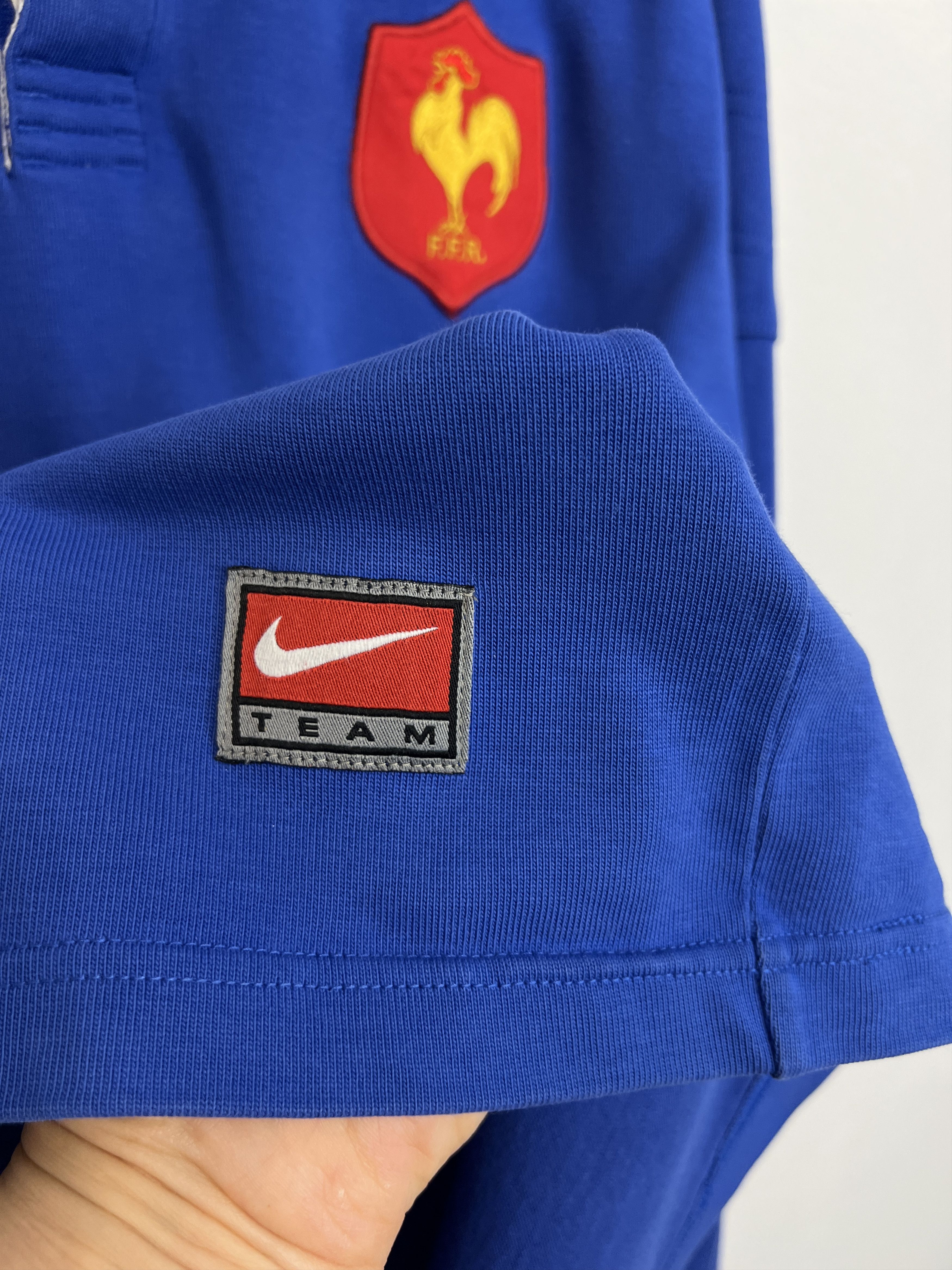 Nike Vintage 90's France Rugby Union Long Sleeve Jersey Trikot Size US XL / EU 56 / 4 - 4 Thumbnail