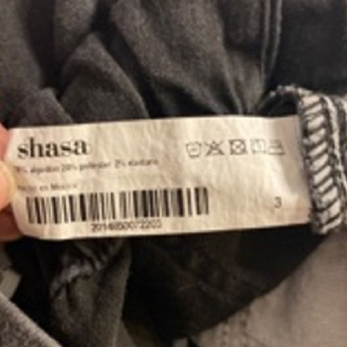 Other Shasa Denim Paperbag Shorts Y2K High Rise Black Size 3 Size 23" - 3 Thumbnail
