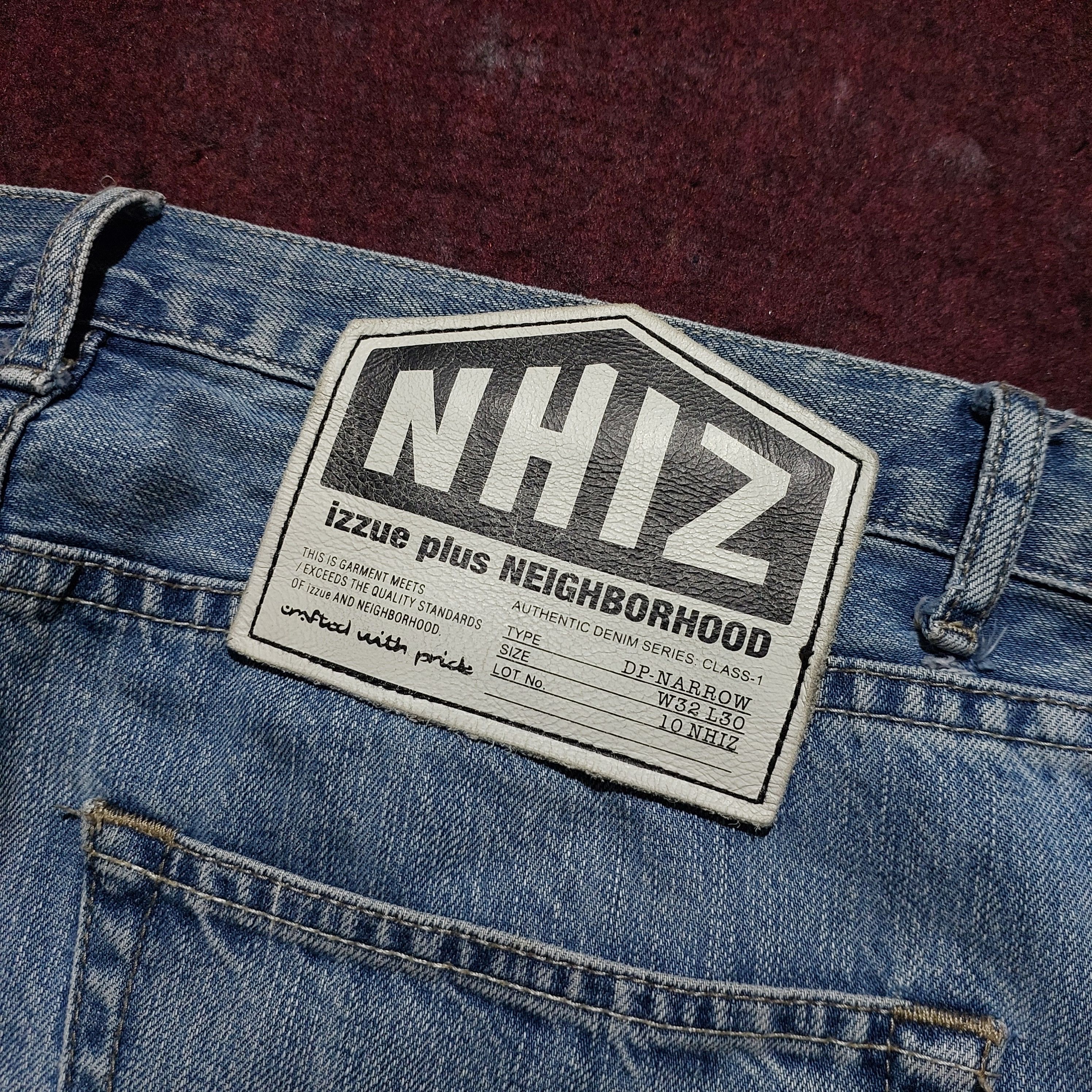 Neighborhood Vintage Izzue plus Neighborhood Distressed blue denim Size US 32 / EU 48 - 13 Thumbnail