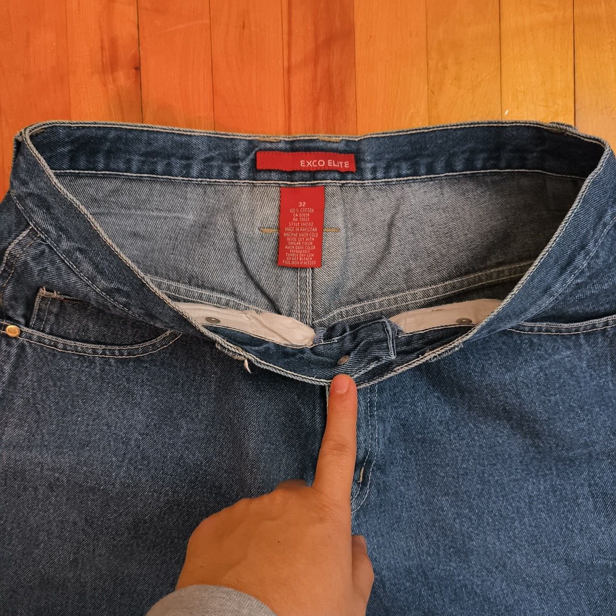 Vintage Exco Elite Embroidered Jeans Size US 32 / EU 48 - 2 Thumbnail