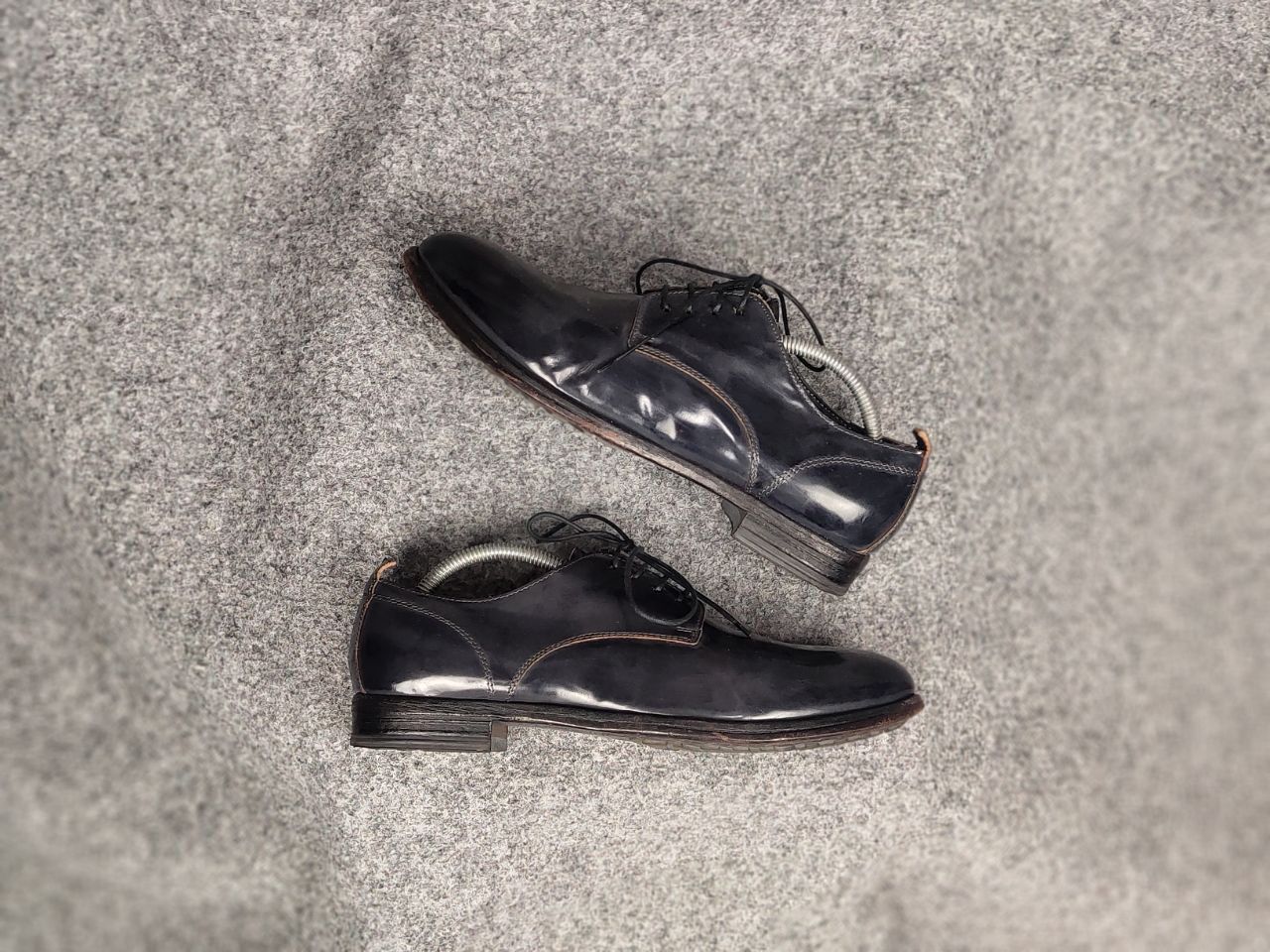 MoMA Moma Design Patent leather Navy lace-up avant garde Shoes Size US 8 / EU 41 - 4 Thumbnail