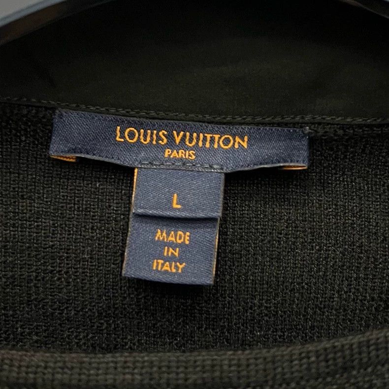 Louis Vuitton Louis Vuitton Black knit silk ribbon long sleeves Size L / US 10 / IT 46 - 4 Thumbnail
