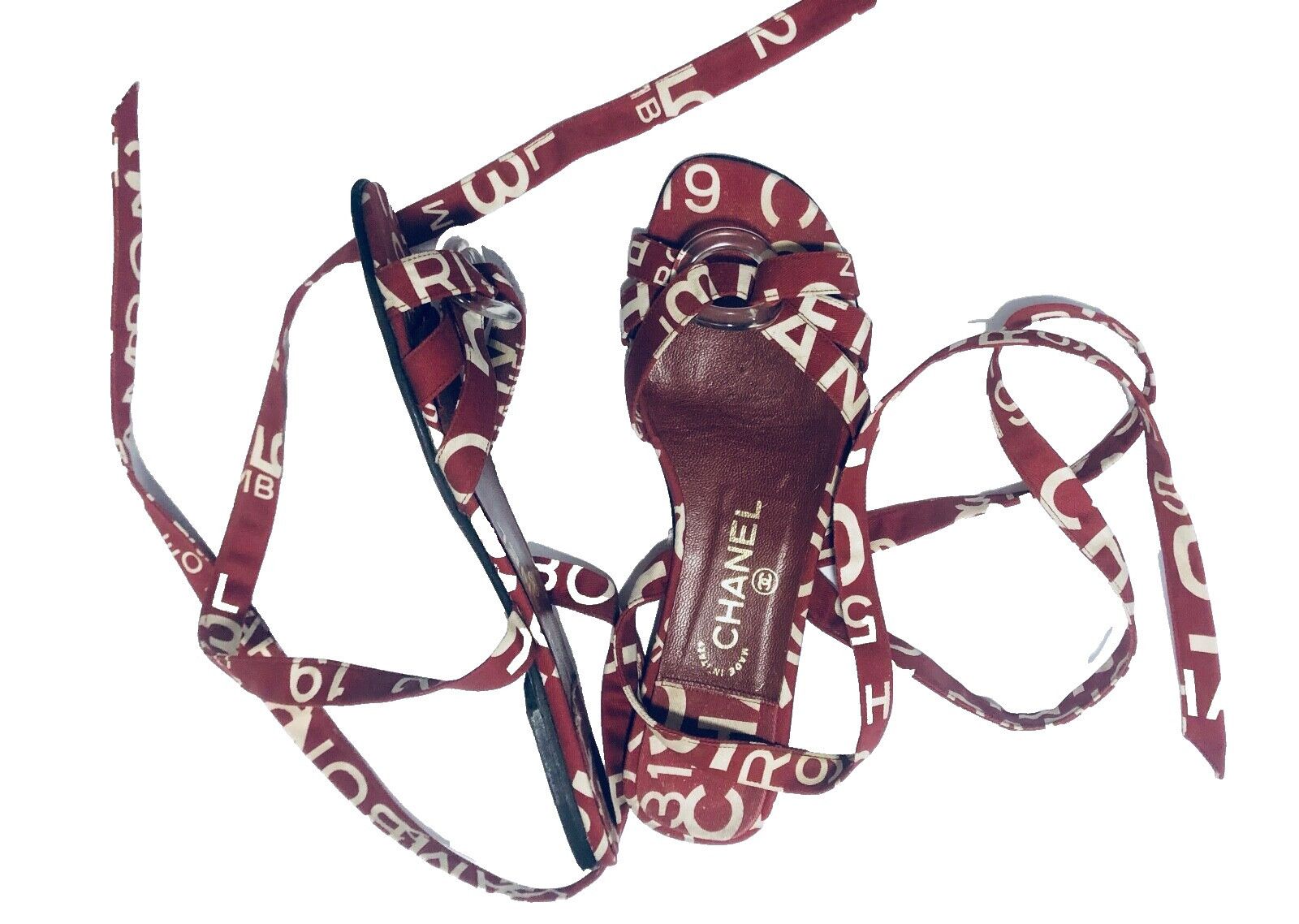 Chanel Chane 31 Rue de Cambon Vintage Sandals Size US 8.5 / IT 38.5 - 10 Thumbnail