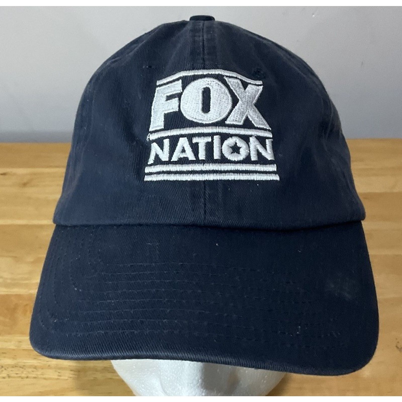 Other Blue Stitched Fox Nation Baseball Hat Opinion Done Right Hat Size ONE SIZE - 1 Thumbnail