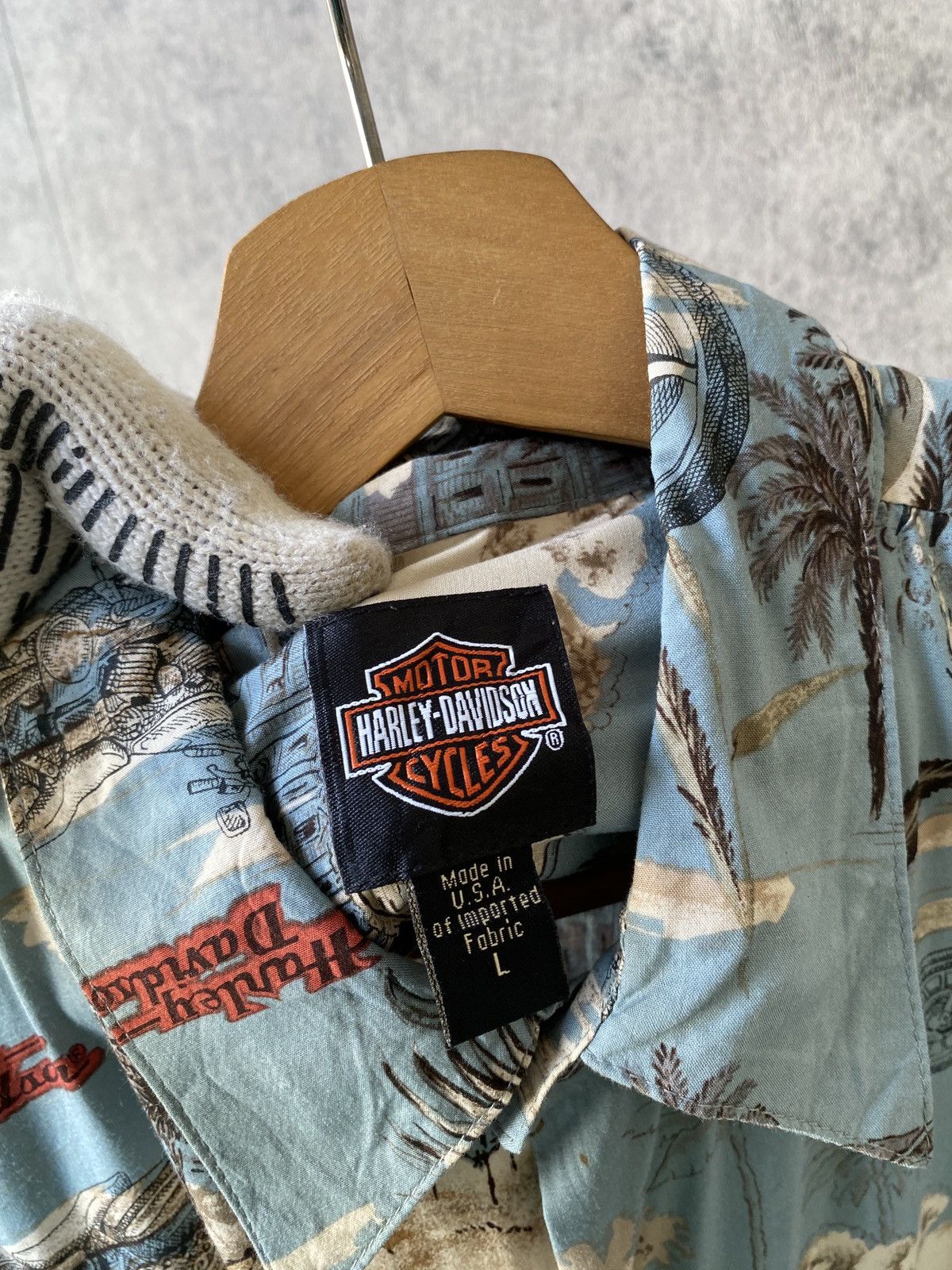 Harley Davidson × Tori Richard × Vintage Vintage 90s Harley Davidson By Tori Richard Hawaiian Shirt Size US L / EU 52-54 / 3 - 6 Thumbnail