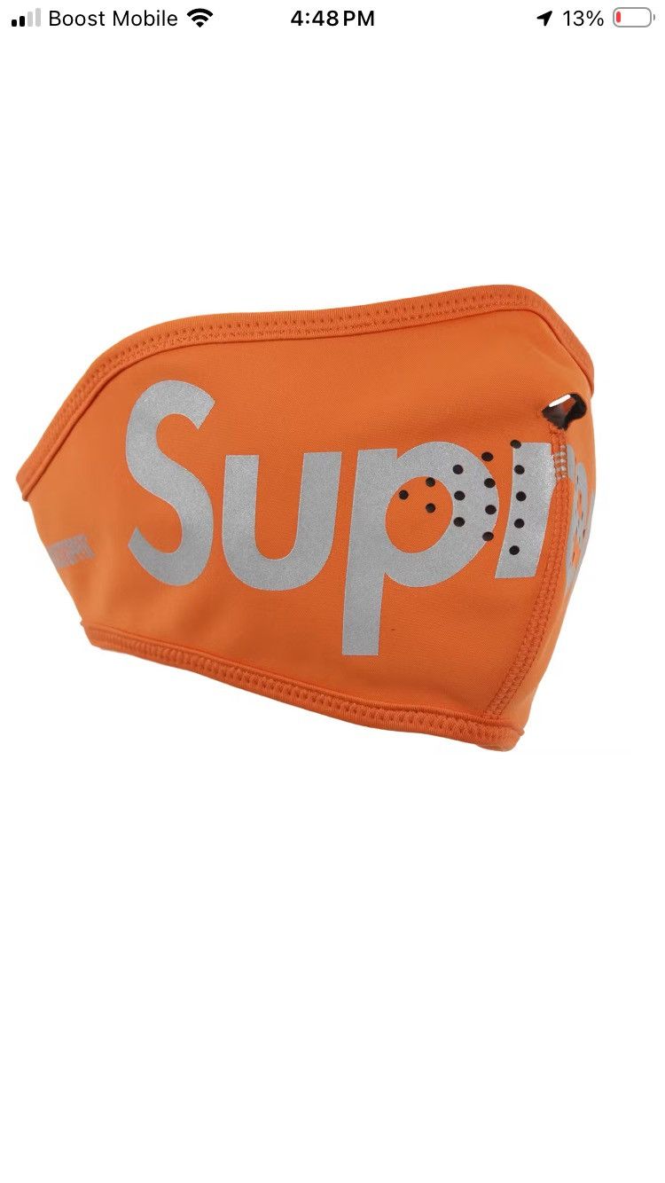 Supreme Supreme WINDSTOPPER Facemask Orange Size ONE SIZE - 6 Thumbnail