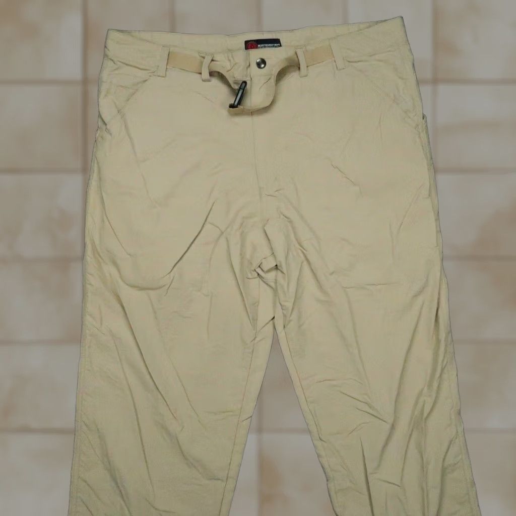 Vintage Scottevest Pants Men 40x30 Khaki Tan Belted Hiking Travel TEC Pockets Size 40R - 1 Thumbnail