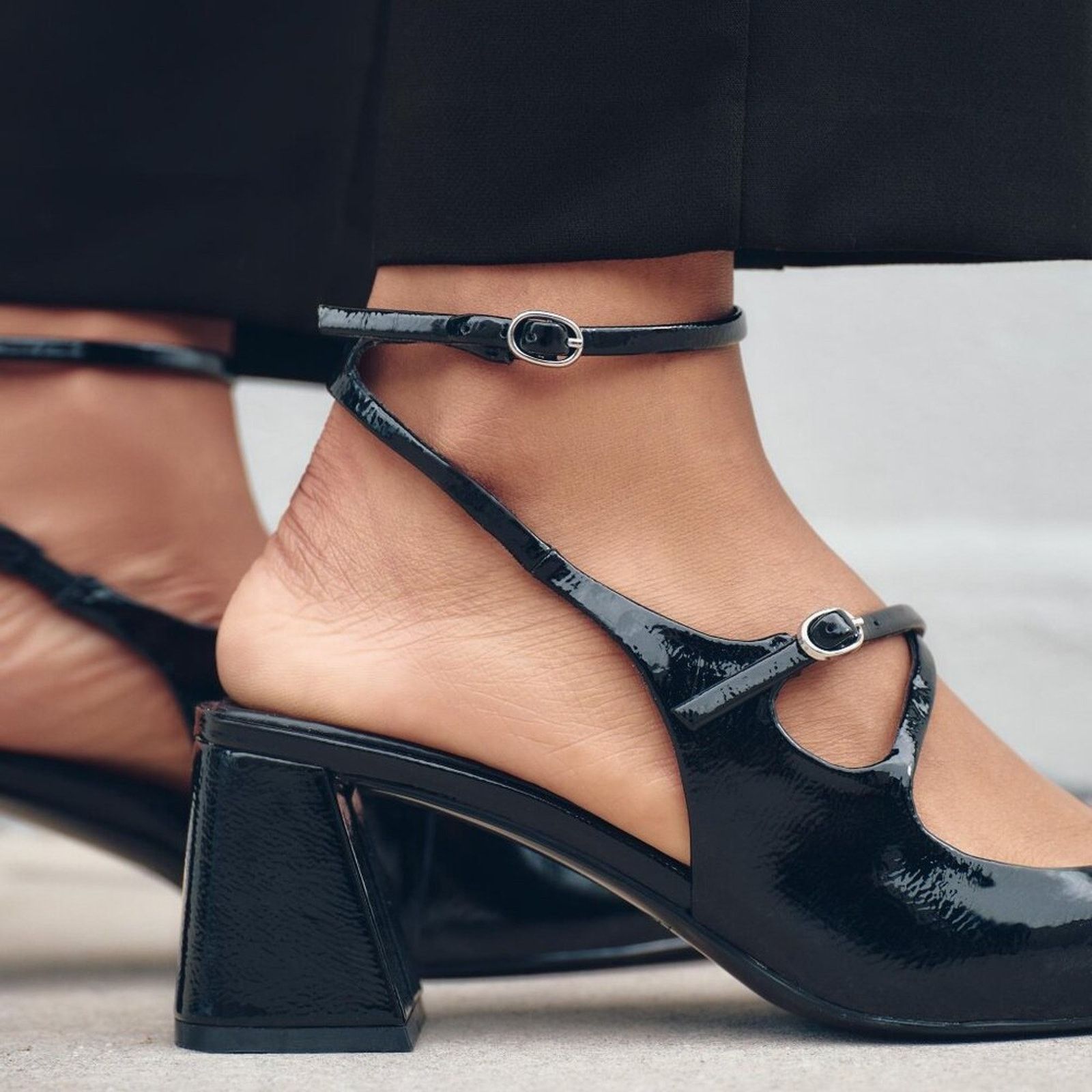 ZARA Strappy Block Heels NWT