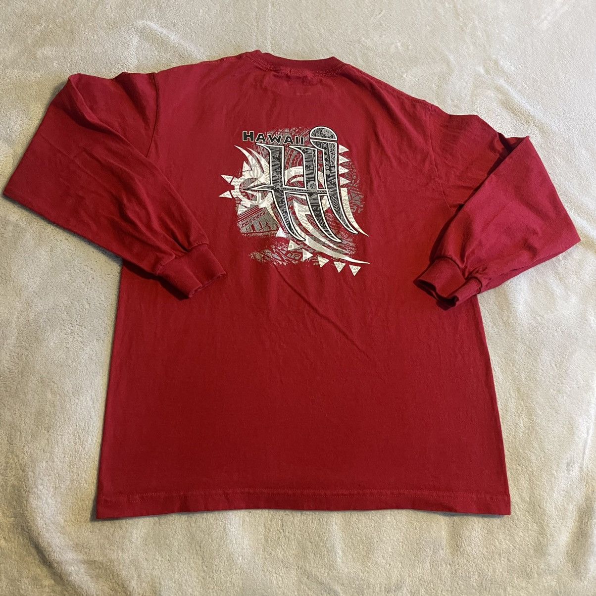 Alstyle Vintage Hawaii Shirt Men Medium Red Y2K Streetwear Gym Tee Size US M / EU 48-50 / 2 - 1 Thumbnail