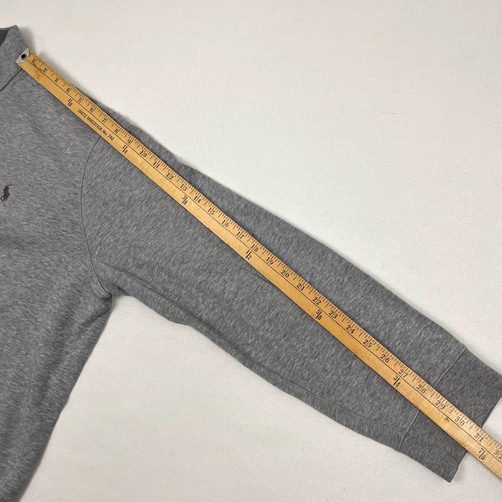 Polo Ralph Lauren VINTAGE Polo Ralph Lauren Sweater Mens XL Gray Quarter Zip Pullover Academia Jumper Prep Size US XL / EU 56 / 4 - 7 Thumbnail