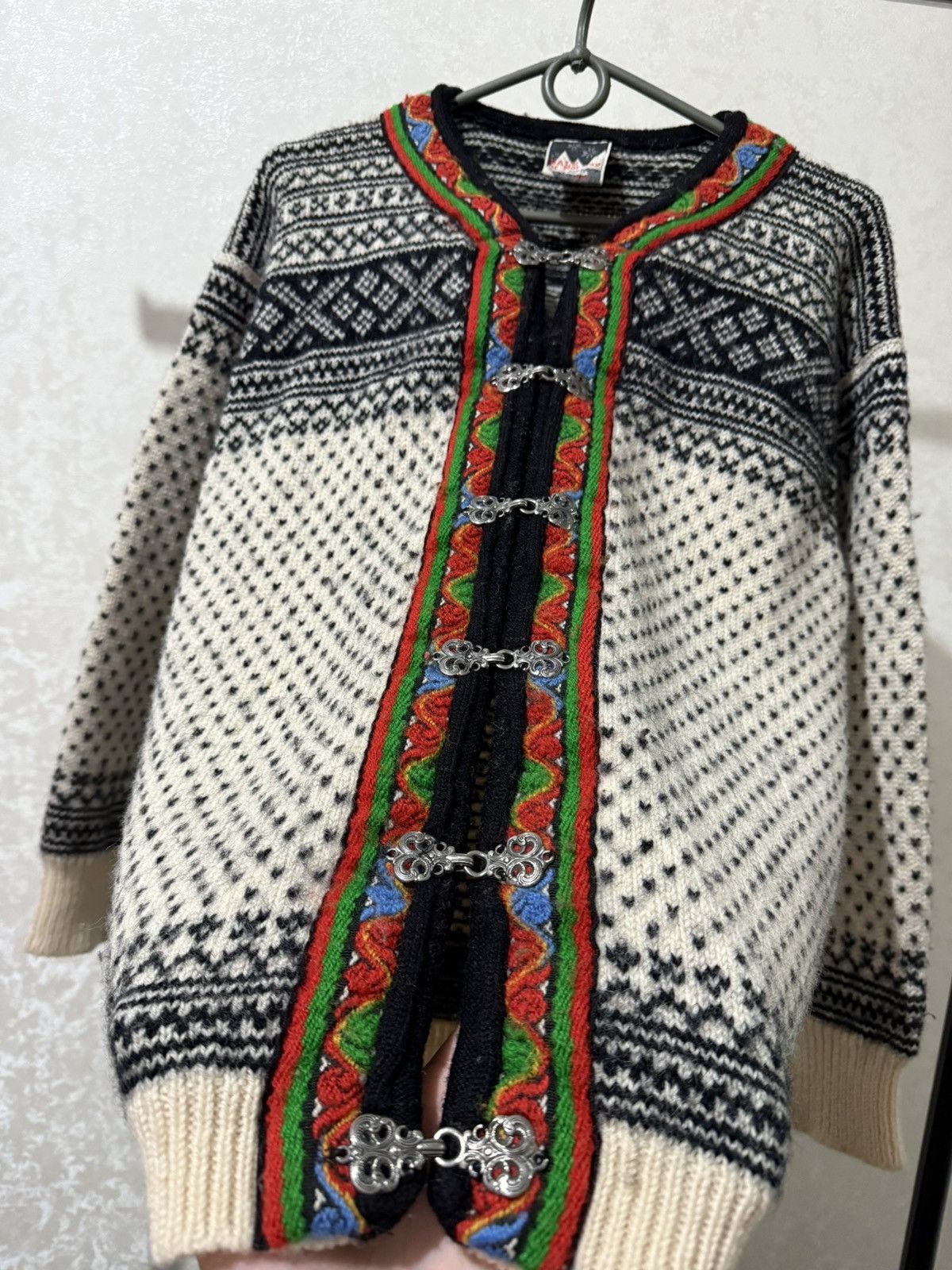 Dale Of Norway DALE OF NORWAY WOOL CARDIGAN ARCTIC WOOMEN’S SWEATER WINTER Size M / US 6-8 / IT 42-44 - 7 Thumbnail