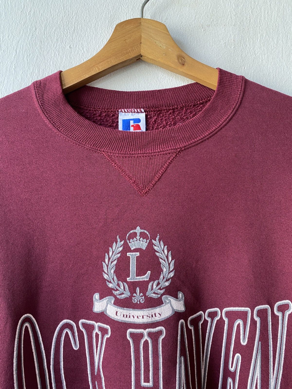 Russell Athletic × Vintage 1990s - Lock Haven University Sweatshirt Size US L / EU 52-54 / 3 - 6 Thumbnail
