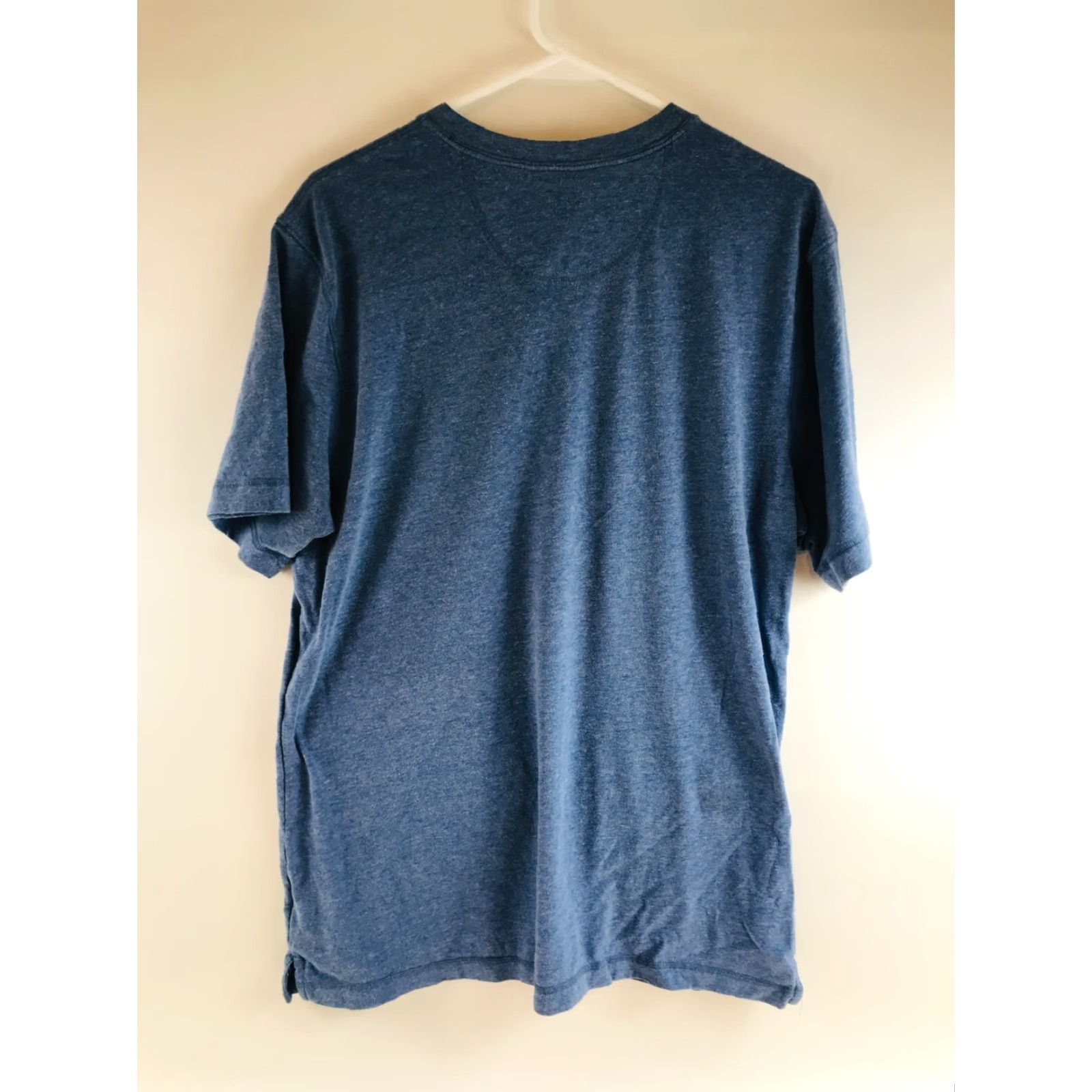 Vintage Outdoor Life T-Shirt Women's Size Large Heather Blue Sueded Henley Tee Short Slv Size L / US 10 / IT 46 - 2 Thumbnail
