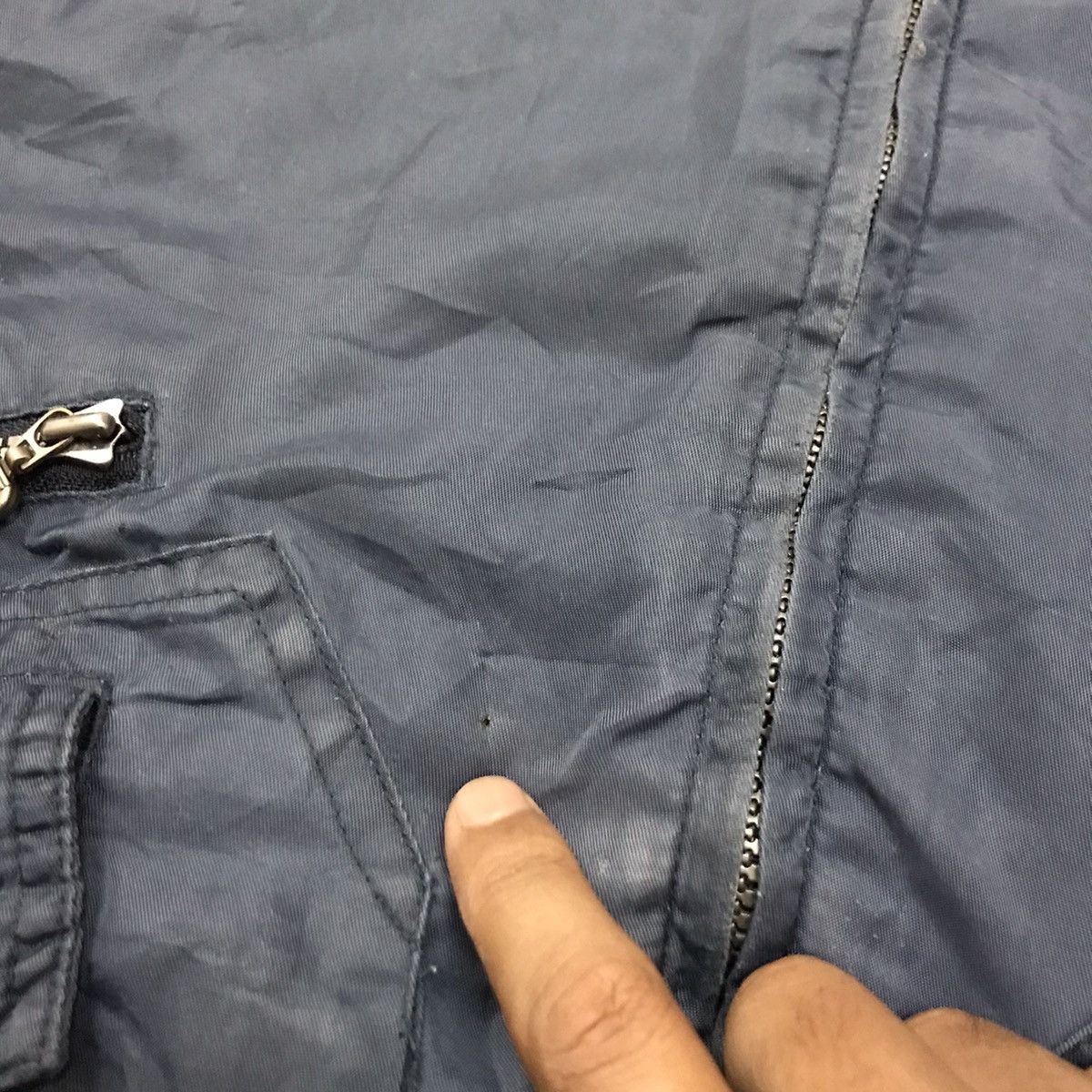 Japanese Brand Vintage Lonely Wolf Double Pocket Zipper Bomber Jacket Size US L / EU 52-54 / 3 - 10 Thumbnail