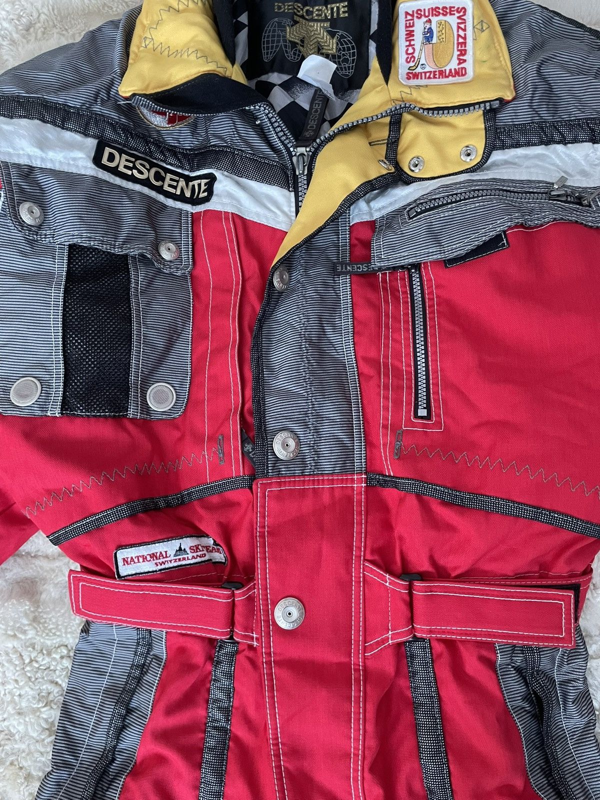 Descente Descente 90s Swiss National Ski Team One-Piece Ski Suit Size 52L - 17 Thumbnail