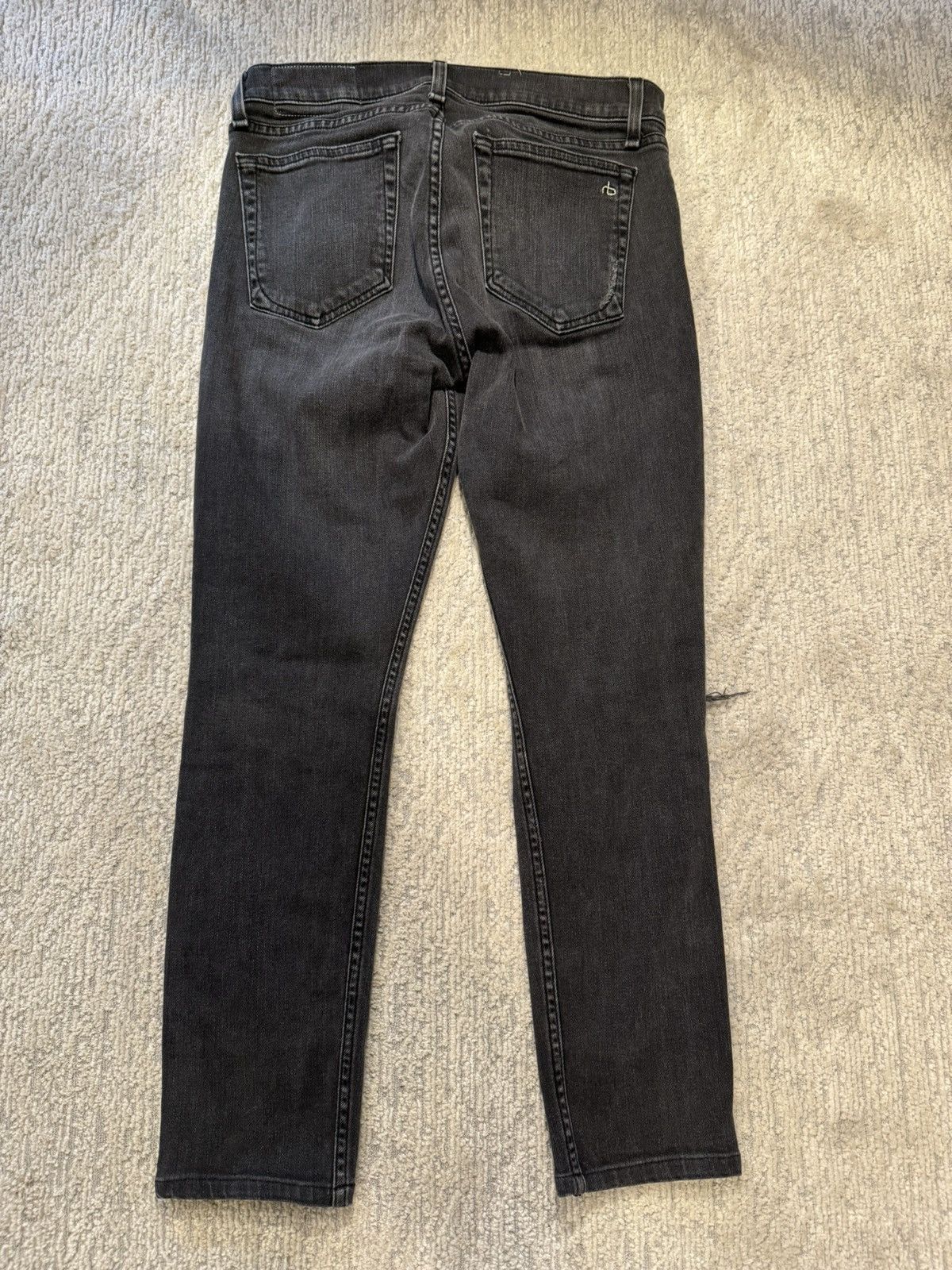 Rag & Bone Fit 1 Black Rag & Bone Jeans Size US 32 / EU 48 - 2 Thumbnail