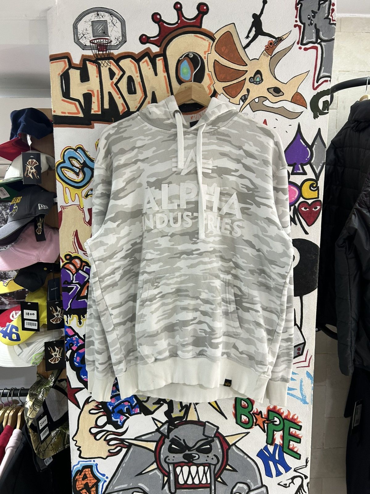 Alpha Industries Alpha Industries Snow Camo Hoodie Size US L / EU 52-54 / 3 - 1 Thumbnail