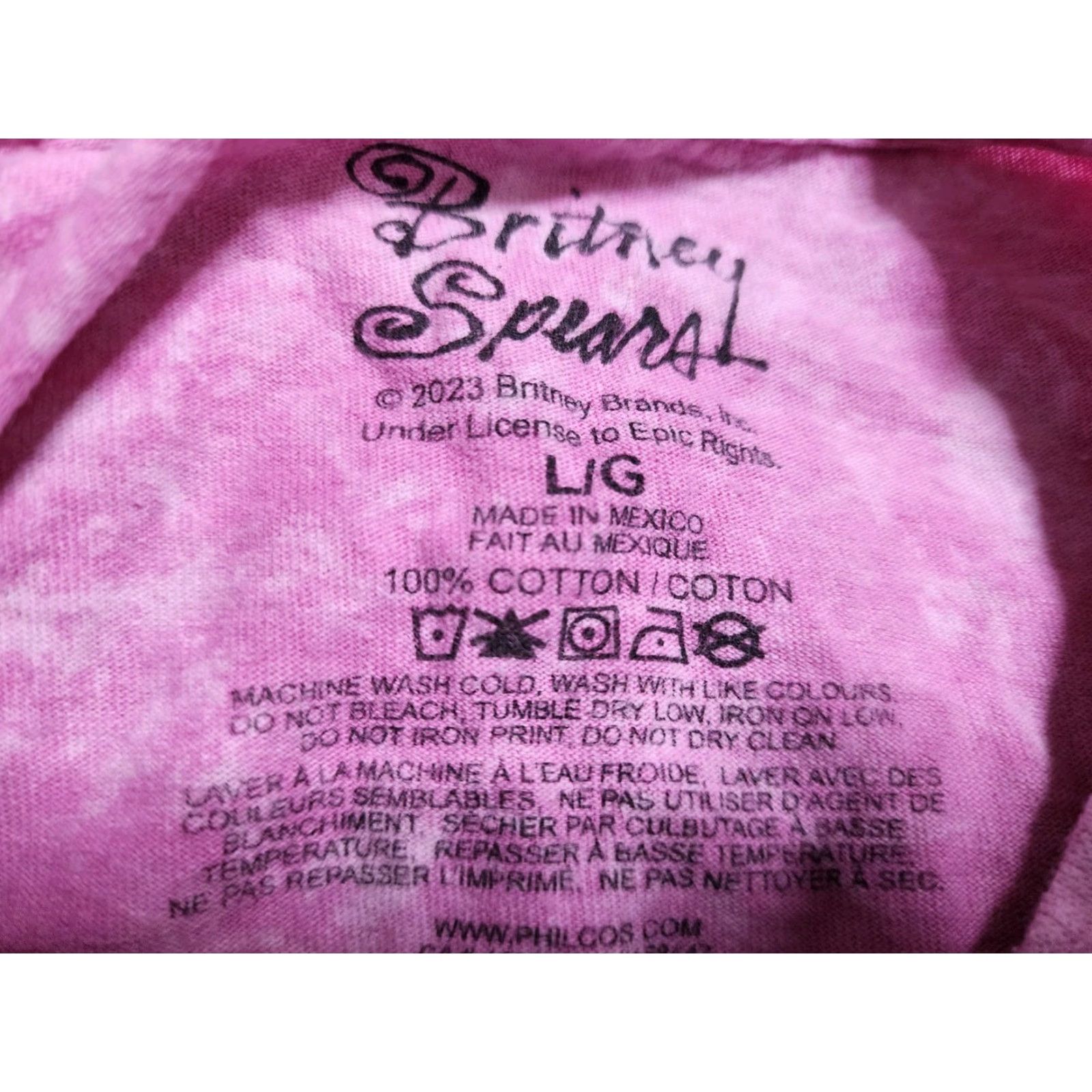 Vintage Womens Britney Spears L Short Hair Stonewashed Shirt Size L / US 10 / IT 46 - 5 Thumbnail