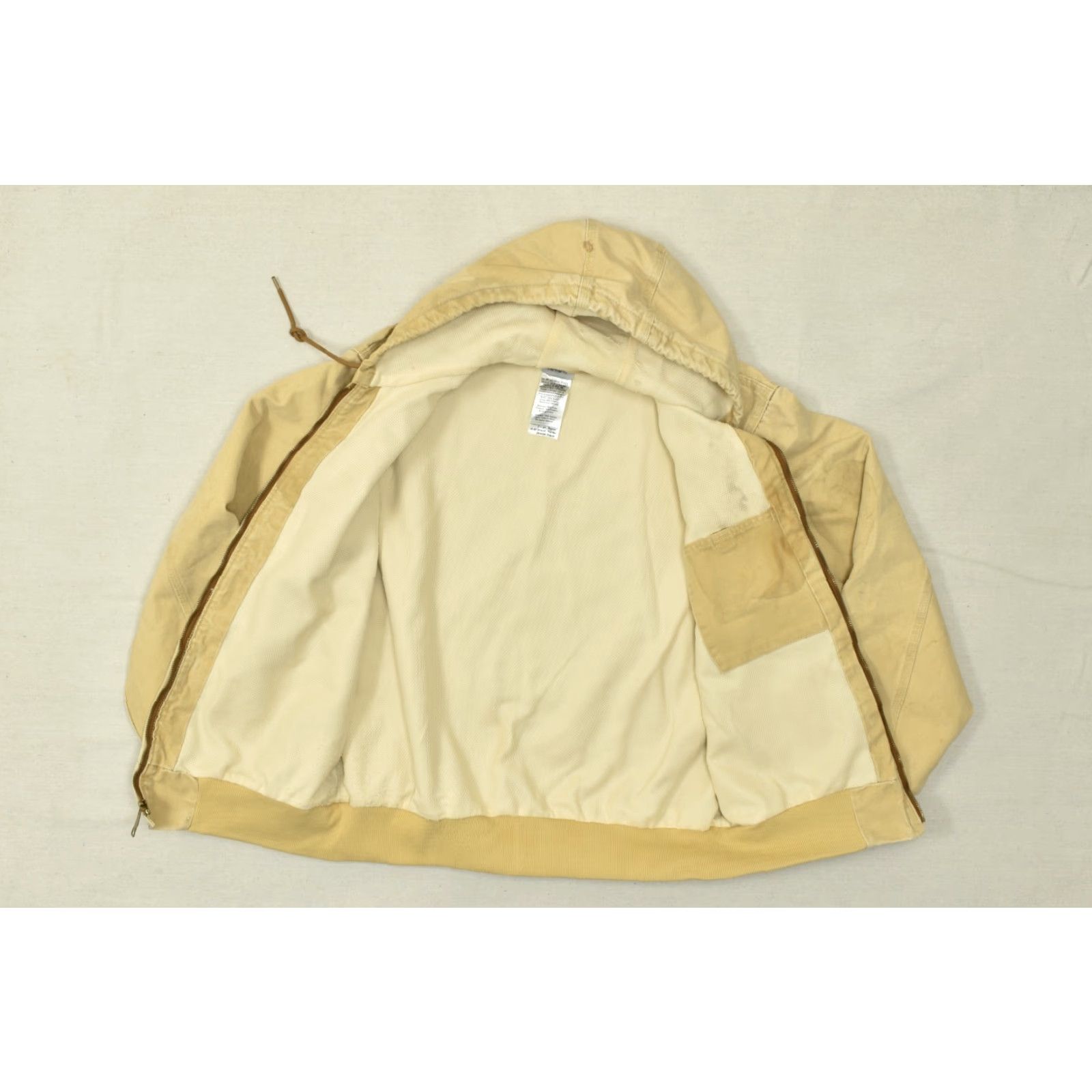 Carhartt Carhartt Jacket L Bomber J130 WET Thermal Lined Duck Canvas Cotton Tan Brown Regular Men Size US L / EU 52-54 / 3 - 6 Thumbnail