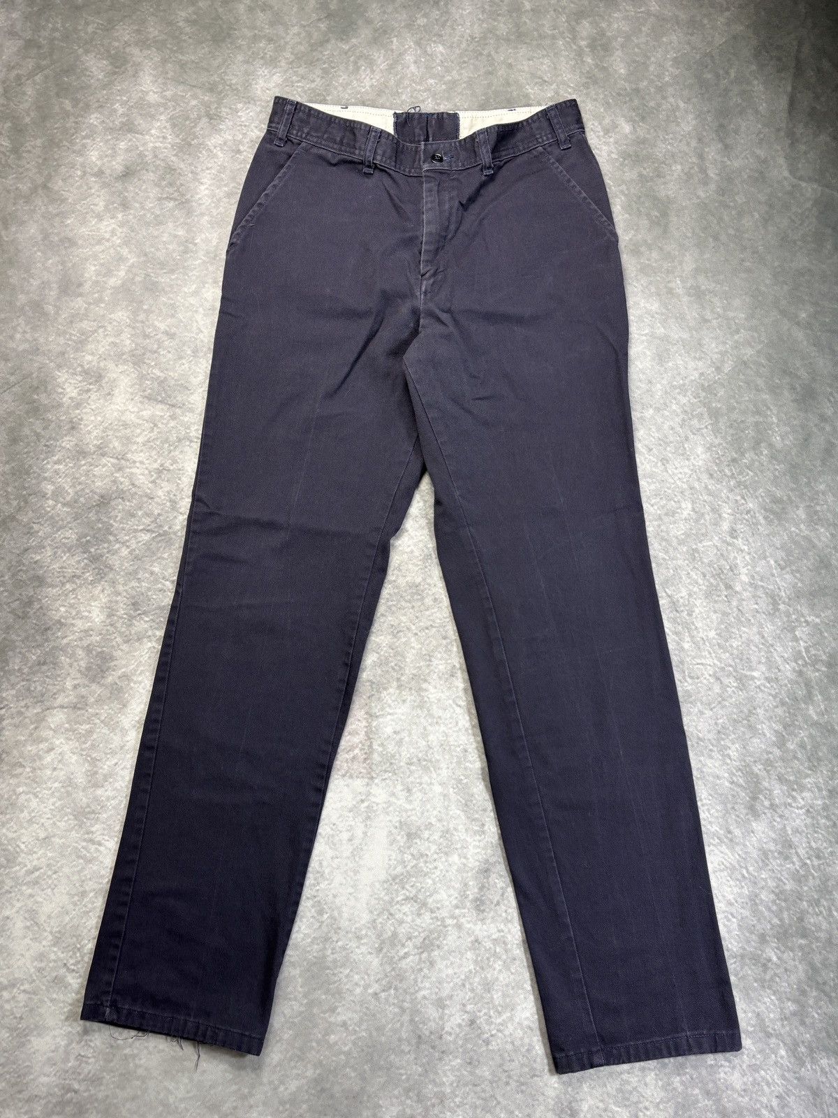 Vintage Vintage Work Pants Bleu de Travail Faded Canvas Carpenter 32 Size US 32 / EU 48 - 9 Thumbnail