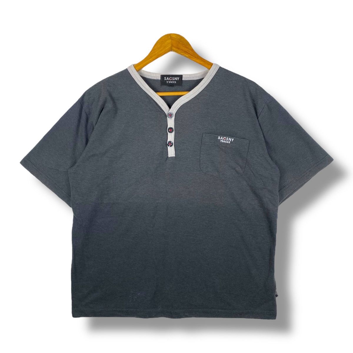 Yohji Yamamoto SACSNY Y'SACCS By Yohji Yamamoto Small Logo Faded Tee Shirt Size US L / EU 52-54 / 3 - 1 Thumbnail