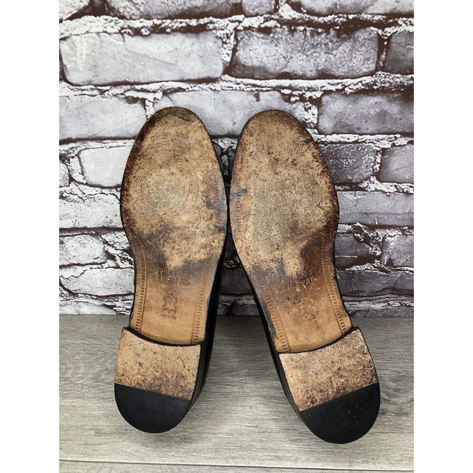 Johnston & Murphy Johnston & Murphy Black Leather Tassel Loafers Dress Shoes M Size US 11 / EU 44 - 19 Thumbnail
