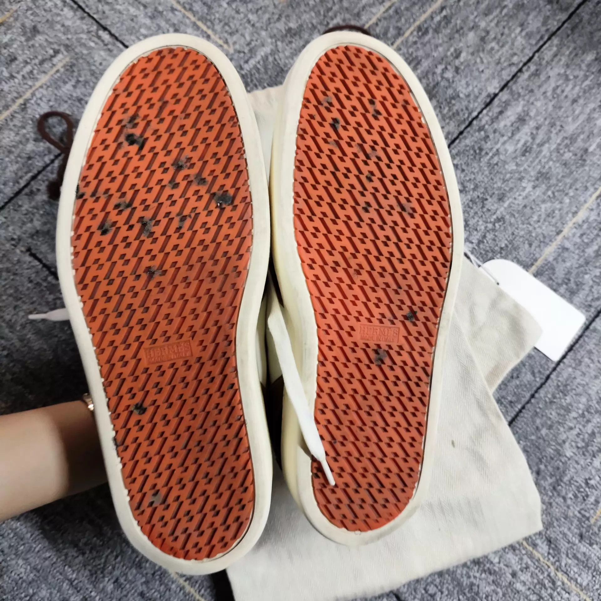 Hermes Hermès Brown Leather Sneaker 40 Size US 7 / EU 40 - 6 Thumbnail