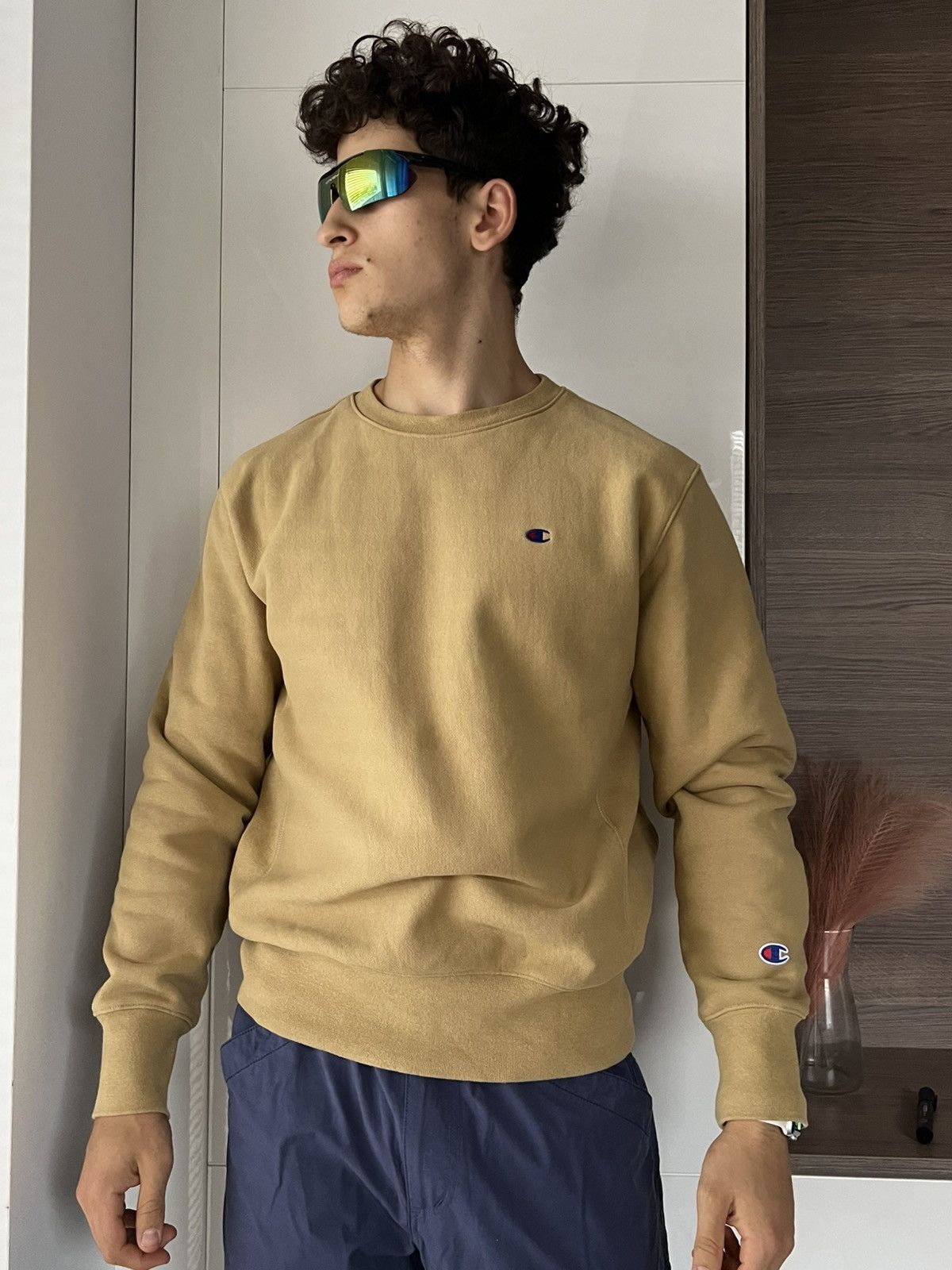Champion × Japanese Brand × Other ‼️Champion Knit Logo Heavy Cotton Crew neck Sweatshirt‼️ Size US L / EU 52-54 / 3 - 1 Thumbnail