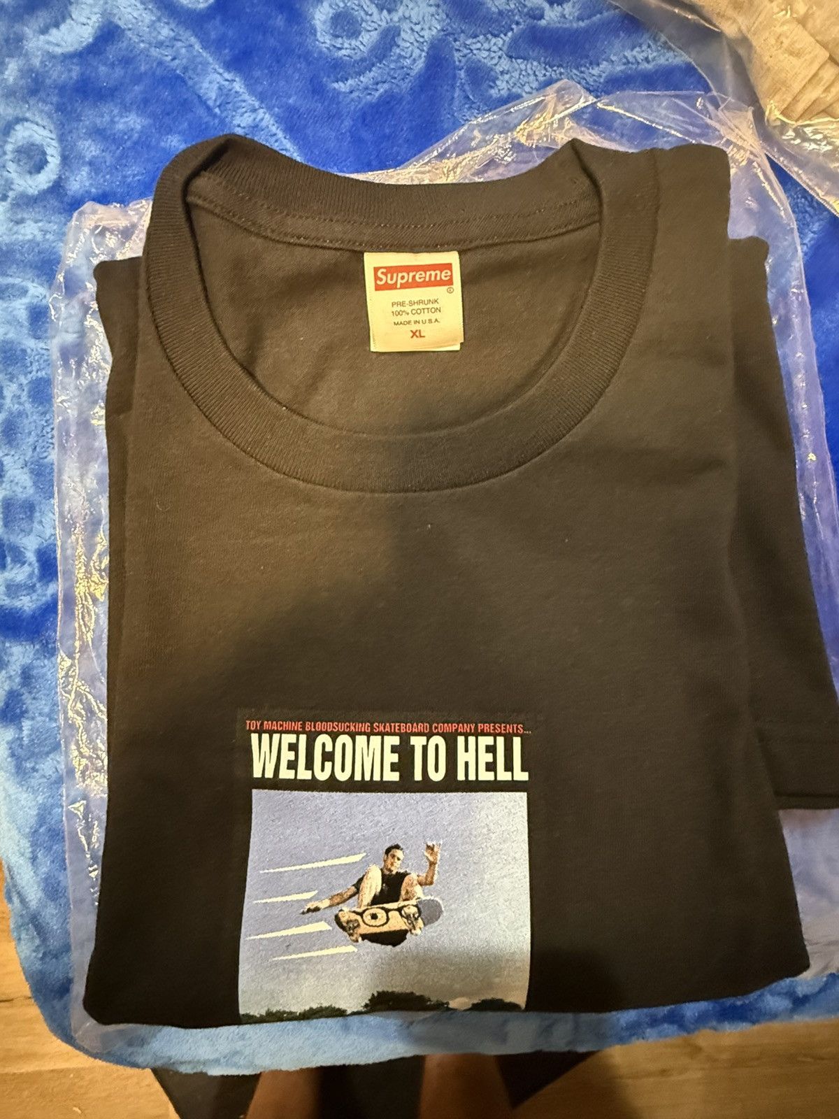 Supreme × Toy Machine Supreme Welcome To Hell Tee Size US XL / EU 56 / 4 - 3 Thumbnail