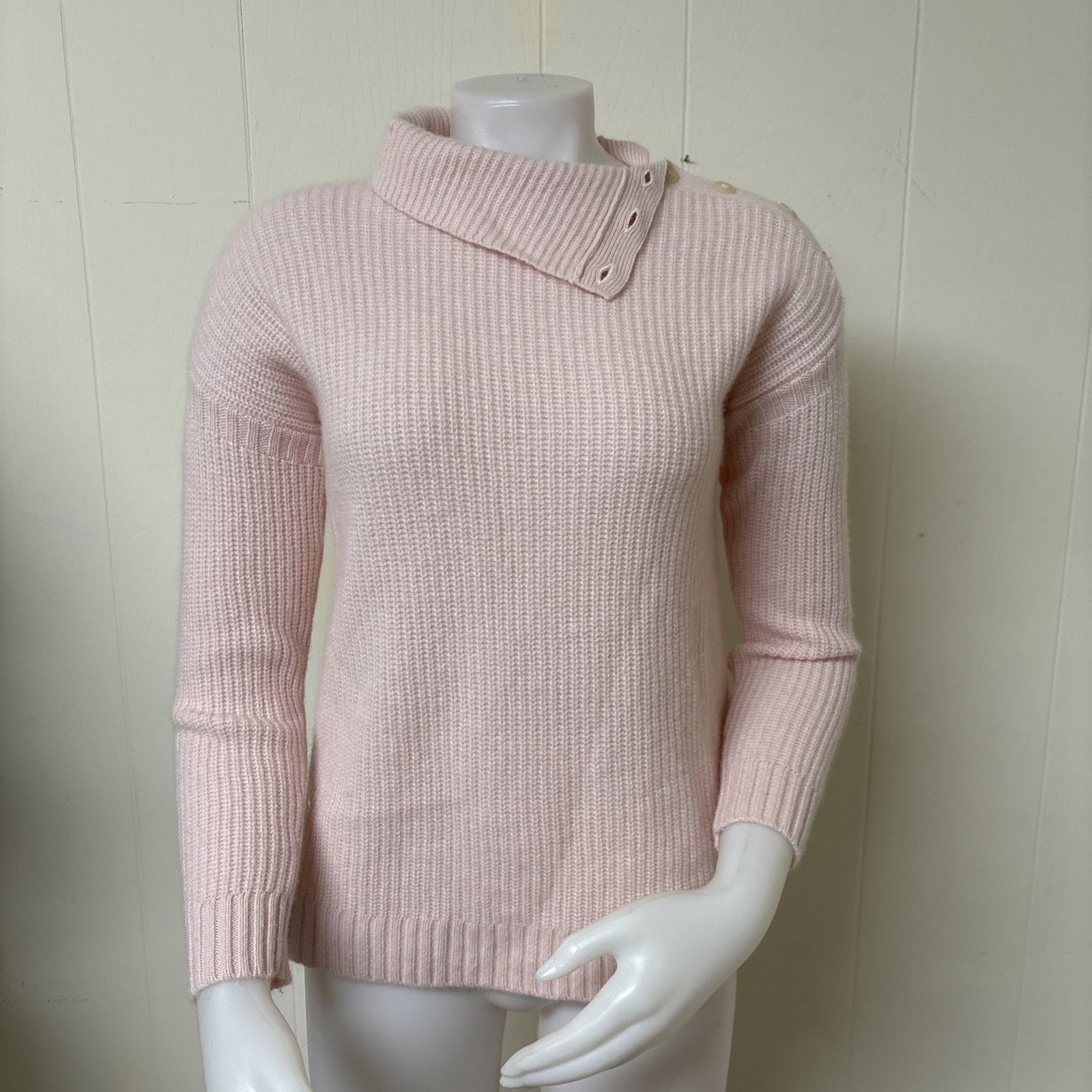 Other Garnet Hill Sweater Womens Small Pink Cashmere Button Should Size S / US 4 / IT 40 - 2 Thumbnail