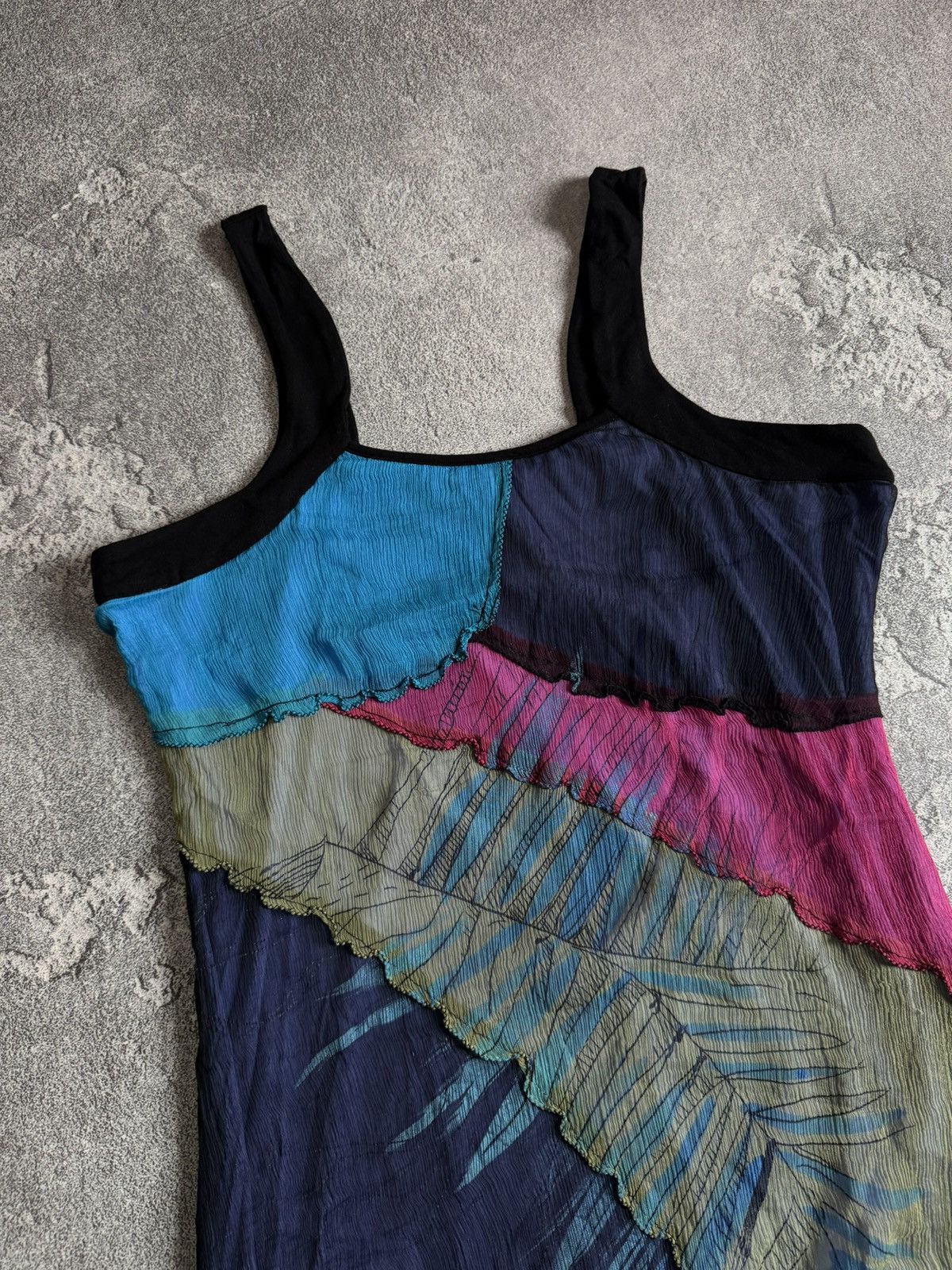 Jean Paul Gaultier Save The Queen XXL all printed mesh dress 👗 sleeveless tunic Size XXL / US 16-18 / IT 52-54 - 11 Thumbnail
