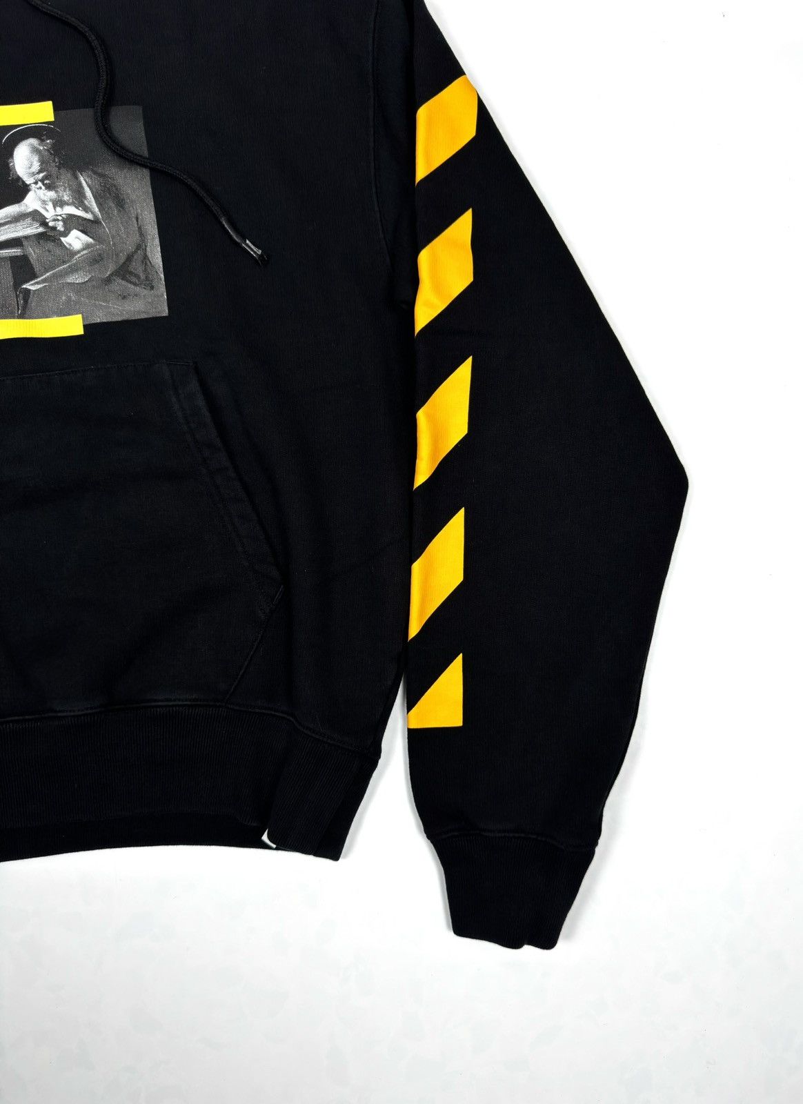 Off-White Off-White Black Caravaggio Diagonal Hoodie Size US M / EU 48-50 / 2 - 3 Thumbnail