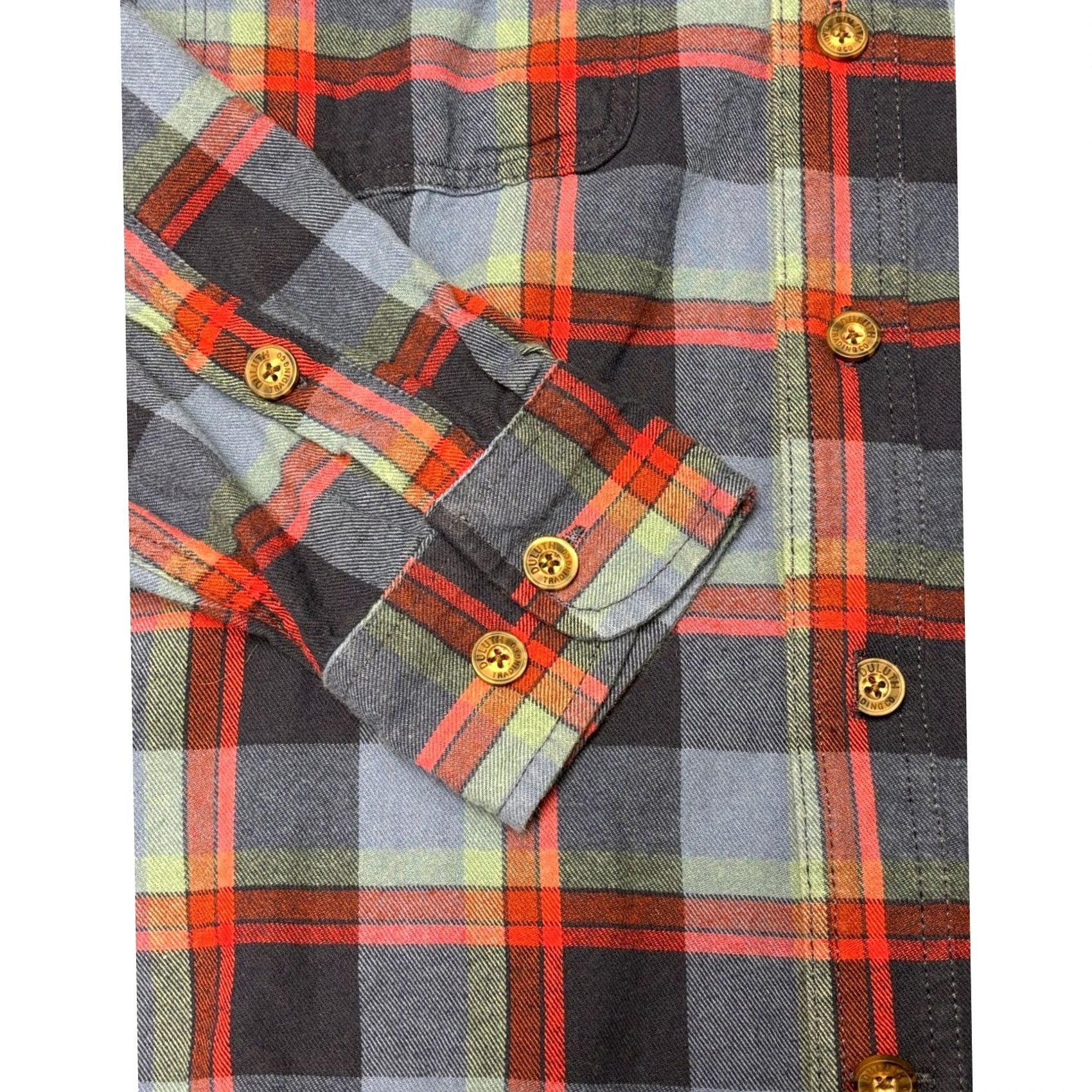 Duluth Trading Company Duluth Trading Men's L Relaxed Fit Plaid Flannel Long Sleeve Button Up Shirt Size US L / EU 52-54 / 3 - 3 Thumbnail