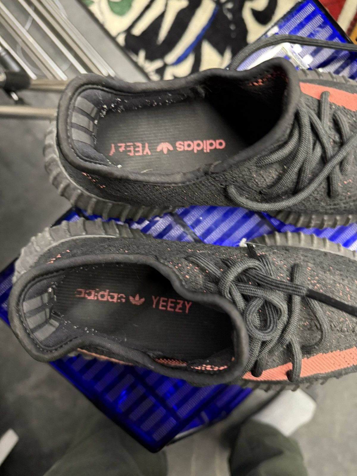 Adidas × Yeezy Adidas Yeezy 350 V2 Core Black Red Size 5.5 Size US 5.5 / EU 38 - 3 Thumbnail