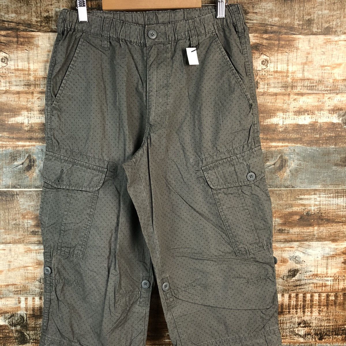 Japanese Brand Uniqlo Grey Multipocket cargo Cropped short Pants #A2419 Size US 28 / EU 44 - 5 Thumbnail