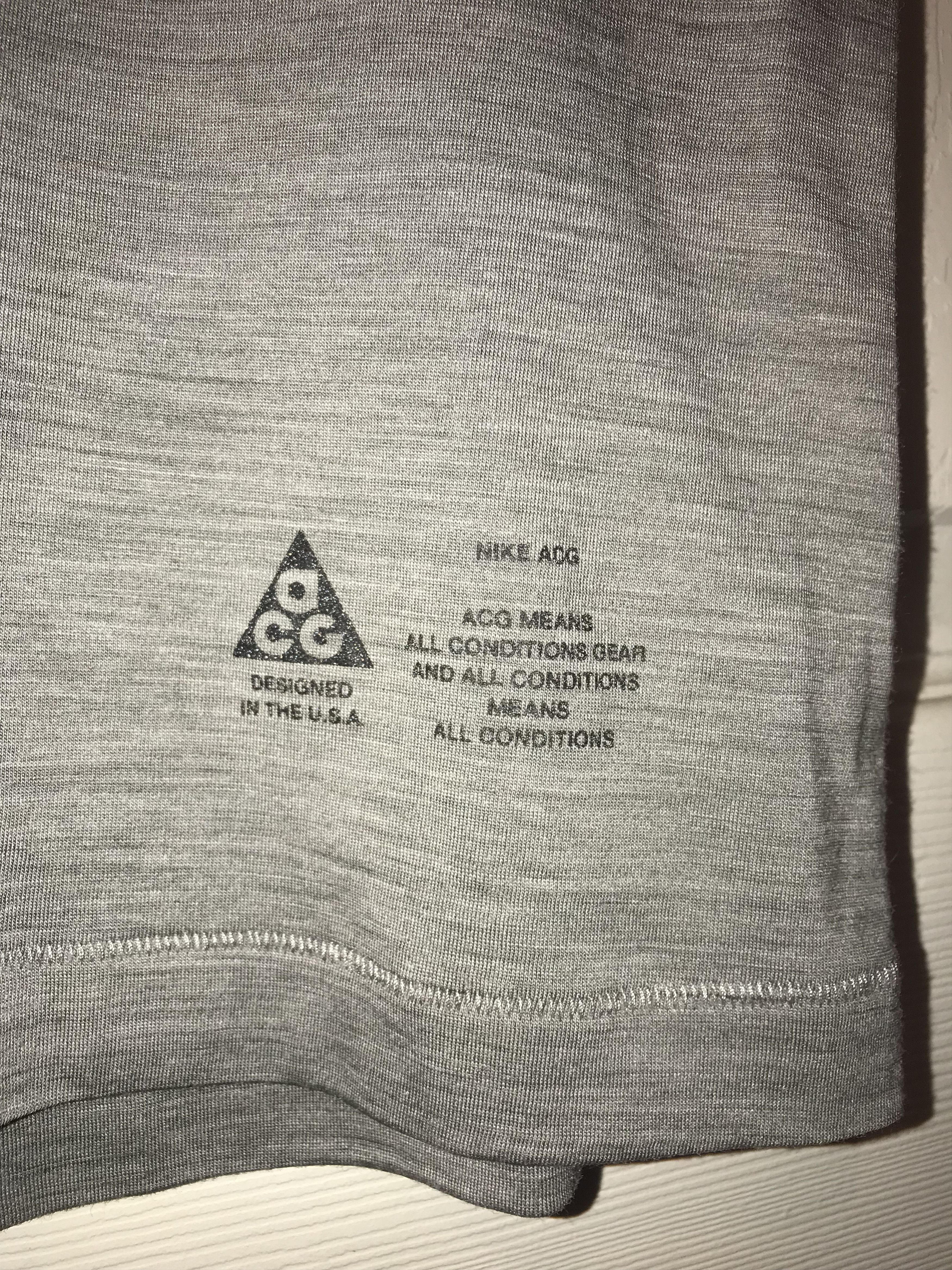 Nike ACG Nikelab ACG Reflective Bonded Pocket SS Tee Medium Size US S / EU 44-46 / 1 - 6 Thumbnail