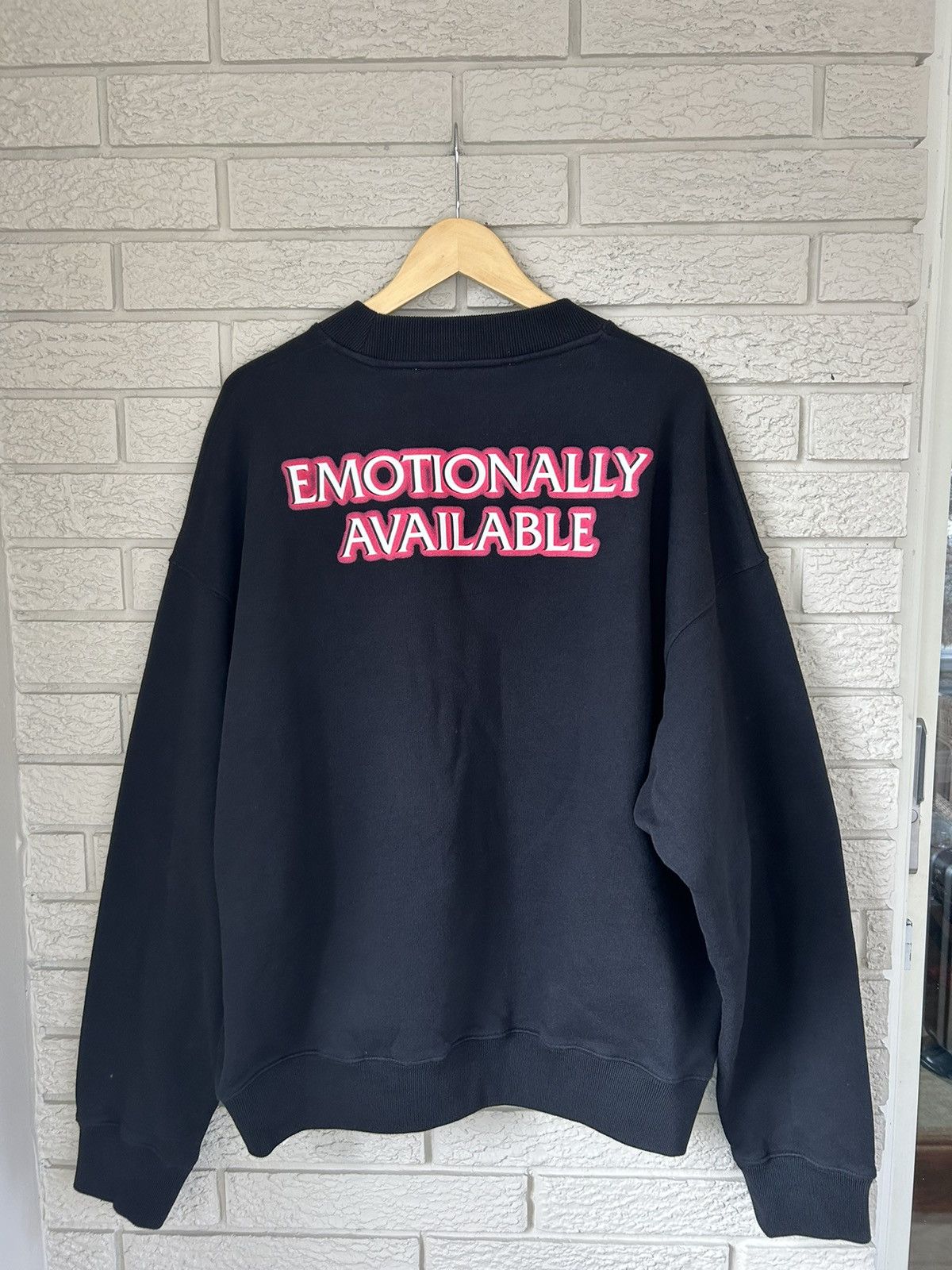 Off-White Off White Emotionally Available Crewneck Sweatshirt Size US XL / EU 56 / 4 - 3 Thumbnail