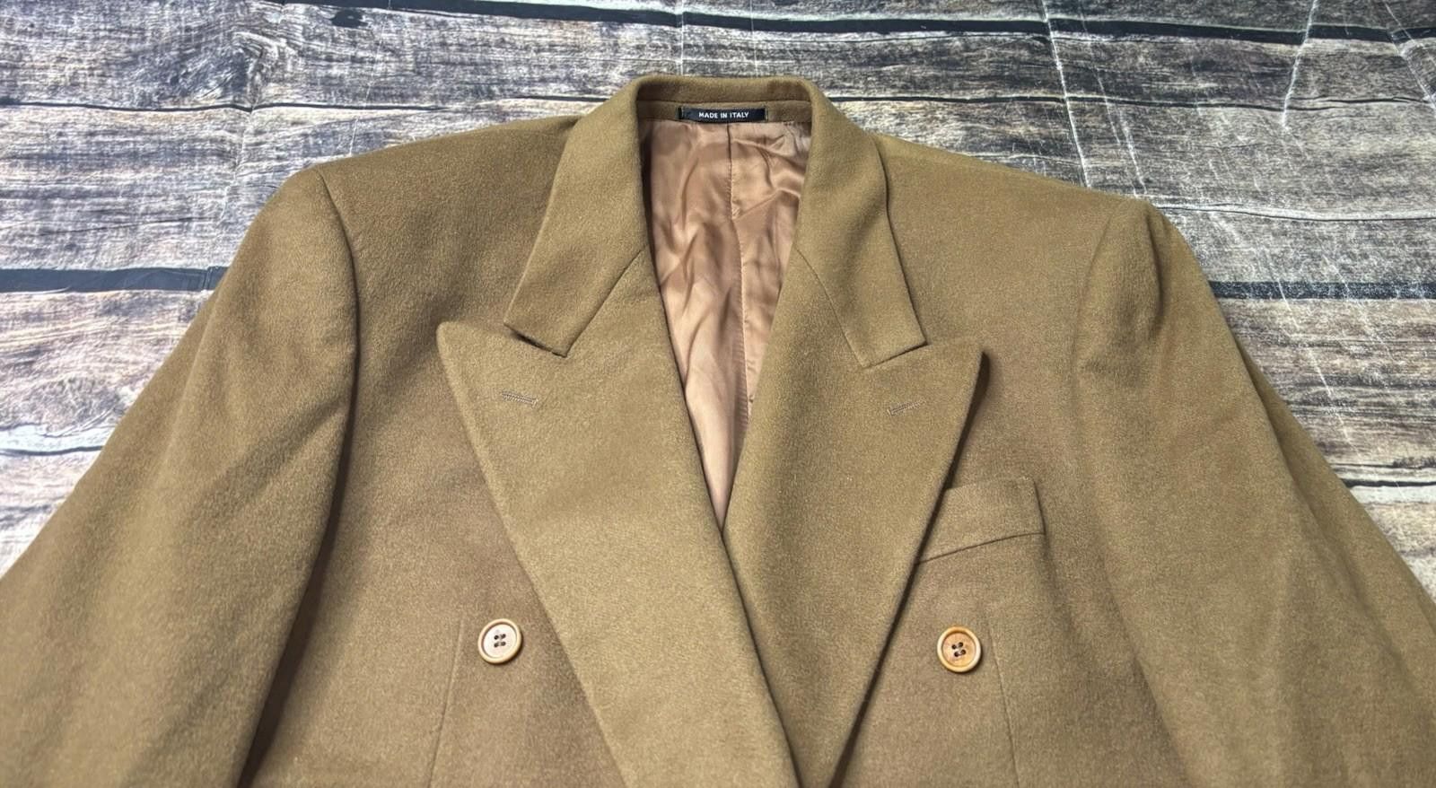 Paolo Vista Blazer Jacket Sports Coat Men 44 100% Cashmere