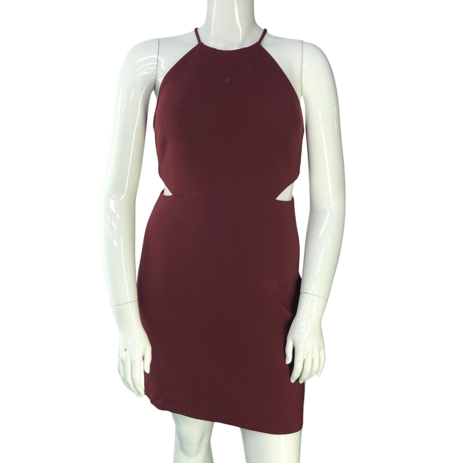 INTERMIX Intermix Sz L Dress Kirby Fitted Cut Out Shift Burgundy NEW Size L / US 10 / IT 46 - 11 Thumbnail