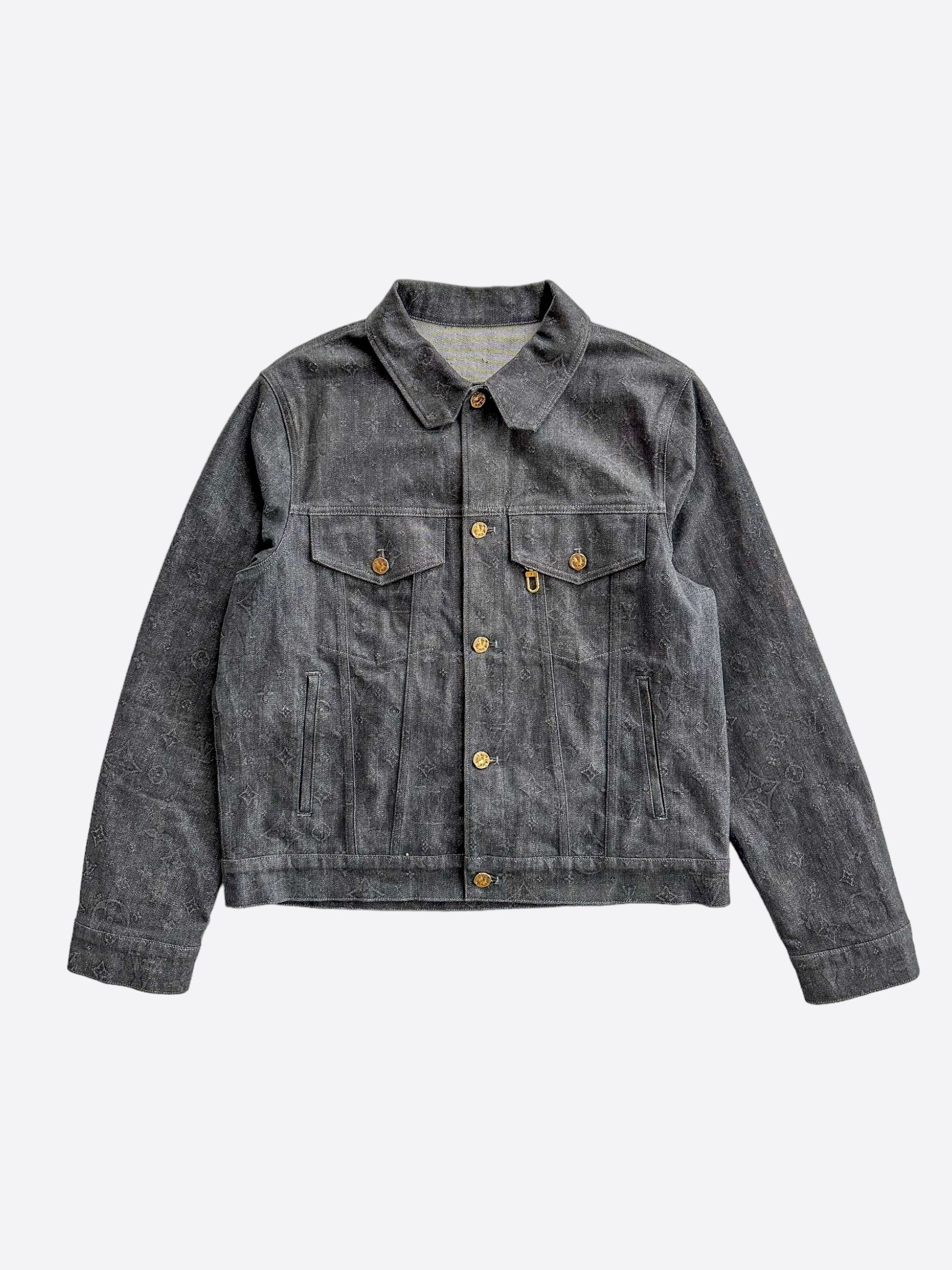 Louis Vuitton Louis Vuitton Black DNA Monogram Denim Jacket Size US L / EU 52-54 / 3 - 1 Thumbnail