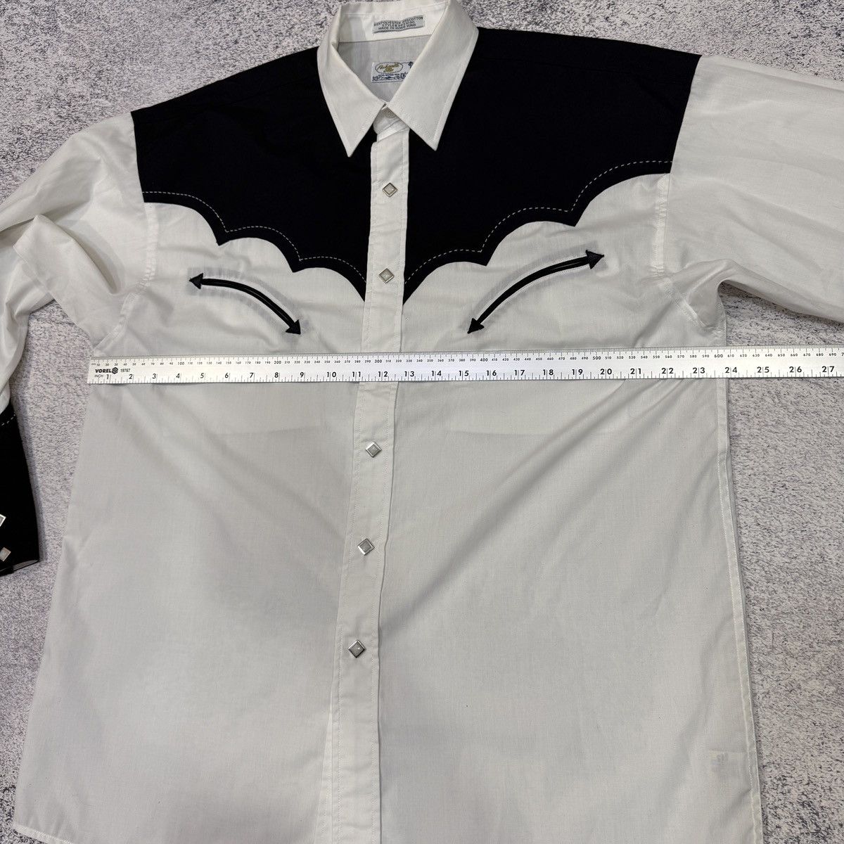 Panhandle Slim Vintage Panhandle Slim Western Shirt Pearl Snaps Yoke Smile Size US L / EU 52-54 / 3 - 12 Thumbnail