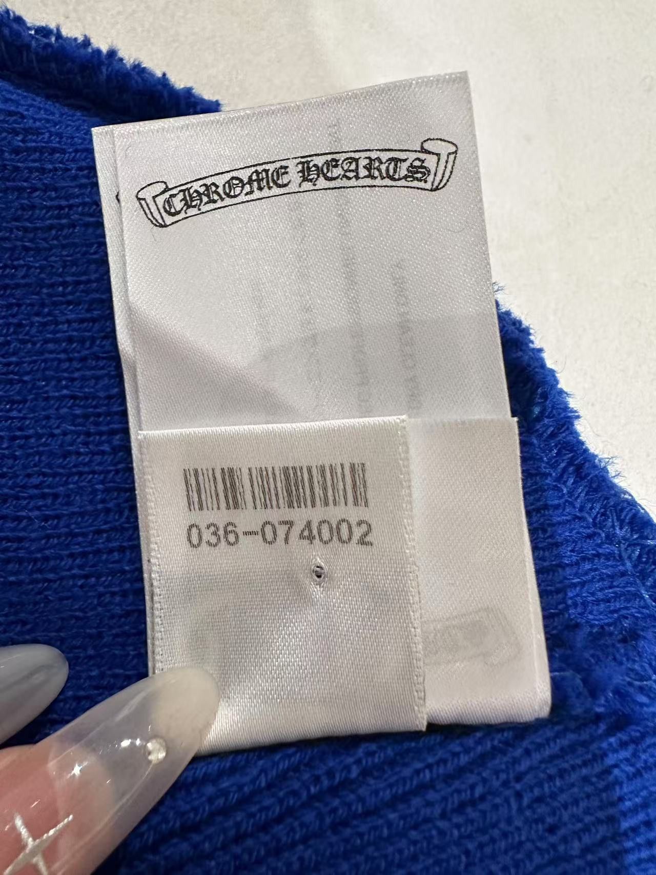 Chrome Hearts Chrome Hearts Embroidered Triple Crosses CH Script Beanie Size ONE SIZE - 11 Thumbnail