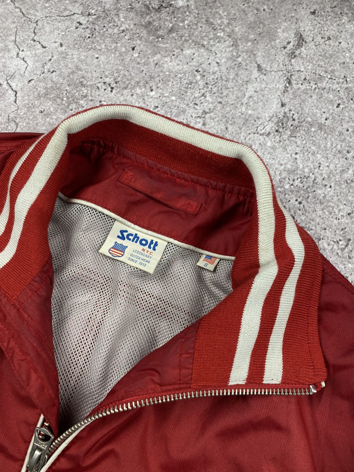 Schott × Vintage Vintage Schott Nylon Bomber Jacket Streetwear Military Rare Size US S / EU 44-46 / 1 - 4 Thumbnail