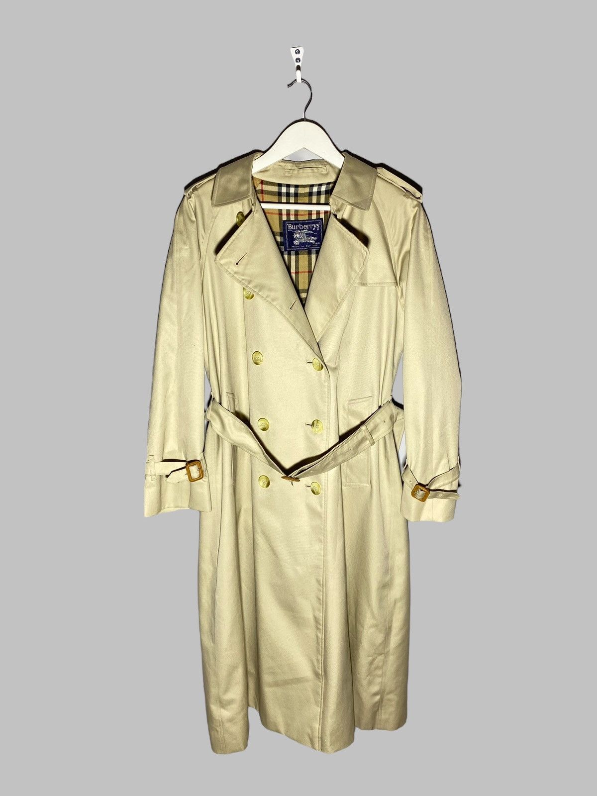 Burberry × Burberry Prorsum Burberrys Double Breasted Nova Check Trench Coat Size US L / EU 52-54 / 3 - 1 Thumbnail