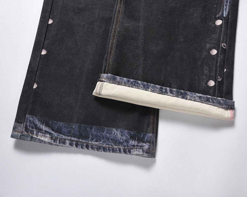 Japanese Brand × Jean × Vintage High Street PU Leather Patchwork Baggy Size US 33 - 5 Thumbnail