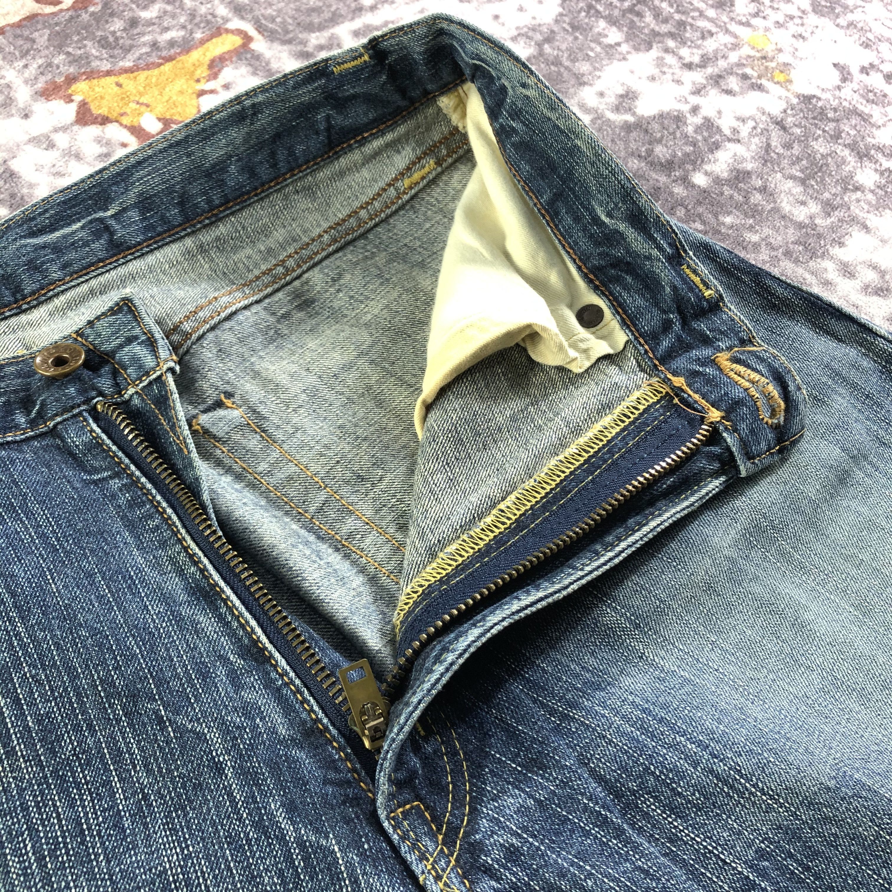 Edwin Vintage Blue Wash Edwin 505 Selvedge Jeans-JM3590 Size US 33 - 8 Thumbnail